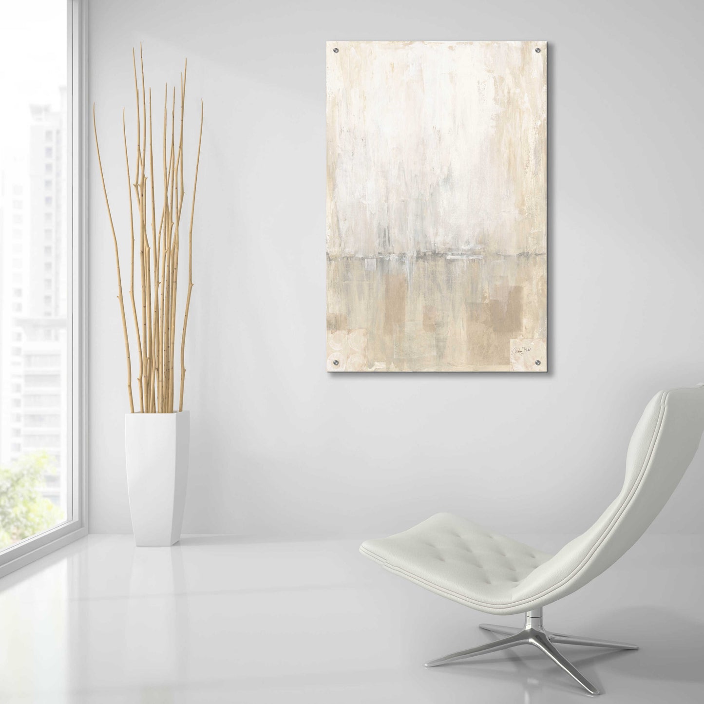 Epic Art 'Gray Morning Light I by Courtney Prahl, Acrylic Glass Wall Art,24x36