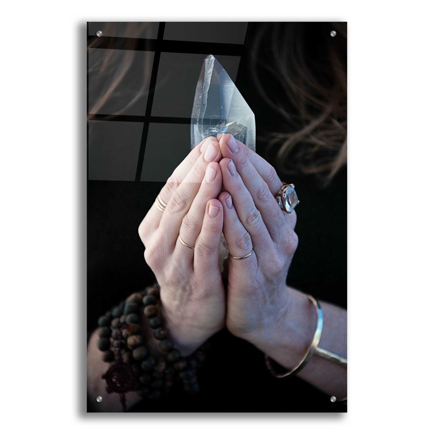 Epic Art 'Crystal Meditation' by Elena Ray, Acrylic Glass Wall Art