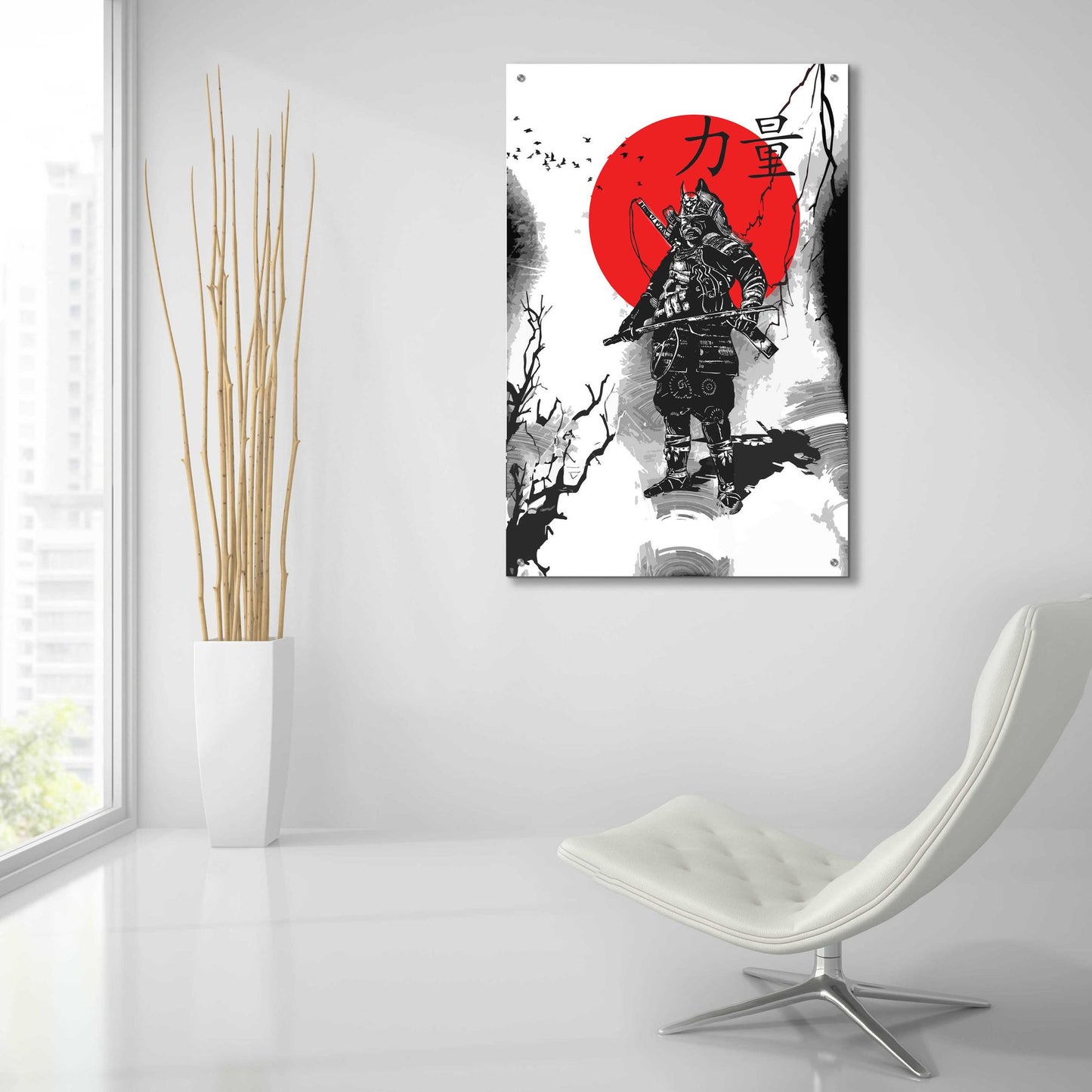 Epic Art 'The Last Samurai ' by Epic Portfolio, Acrylic Glass Wall Art,24x36