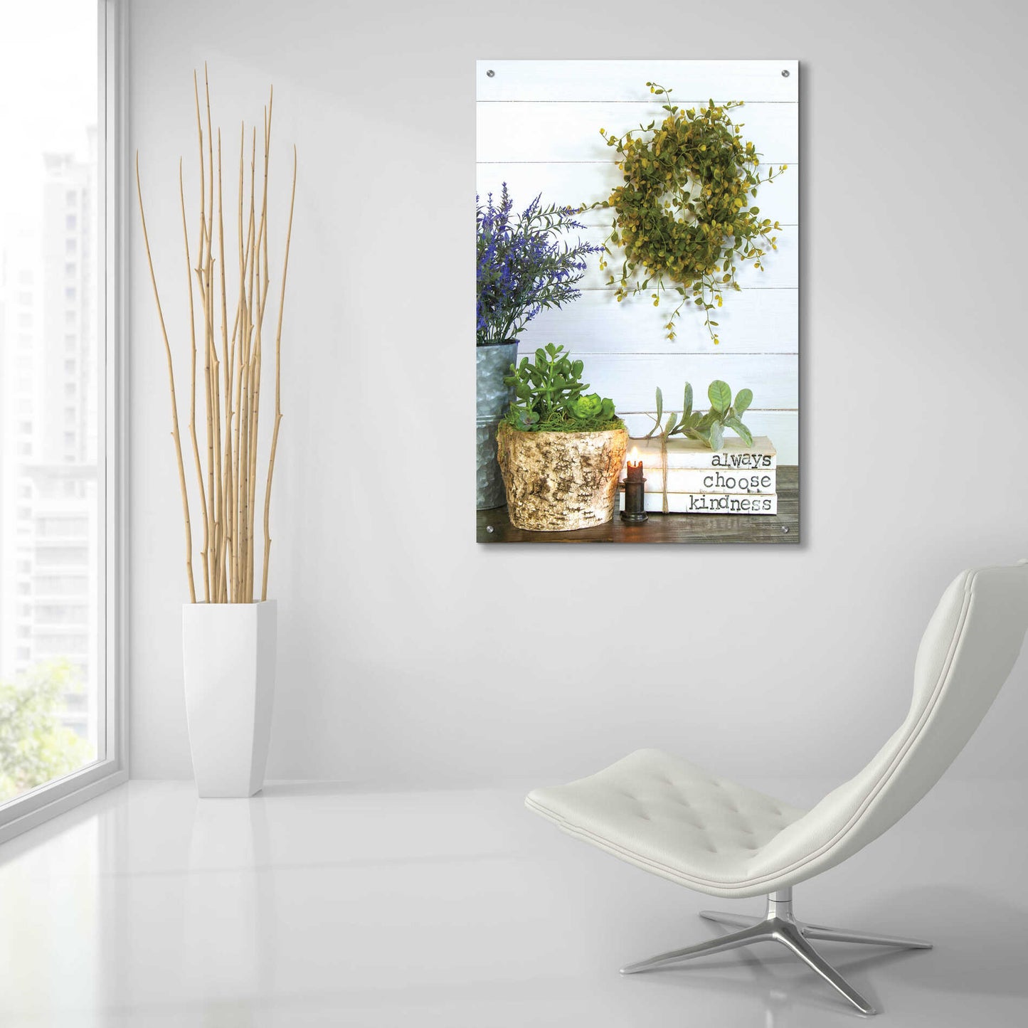 Epic Art 'Always Choose Kindness' by Susie Boyer, Acrylic Glass Wall Art,24x36