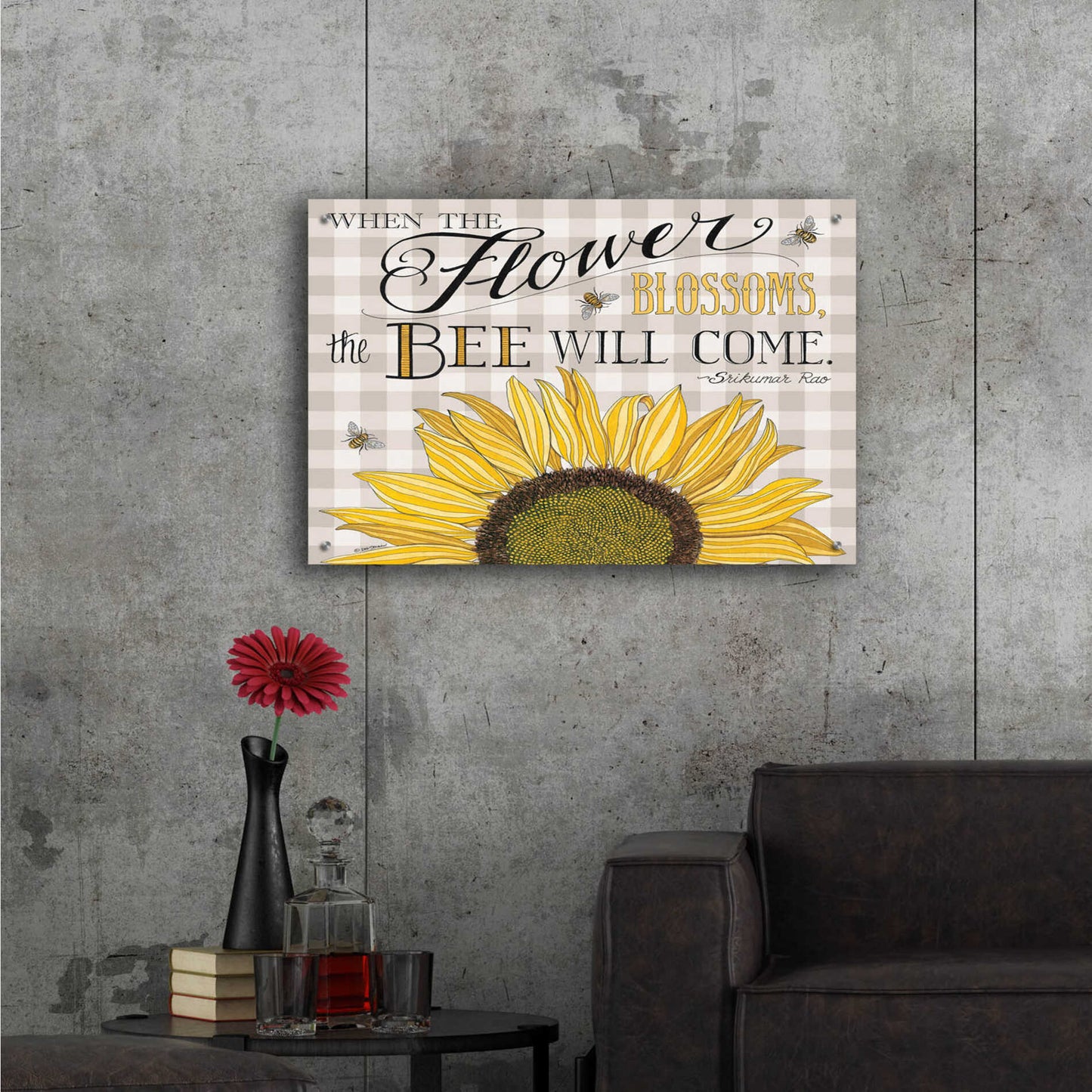Epic Art 'When the Flower Blossoms' by Deb Strain, Acrylic Glass Wall Art,36x24