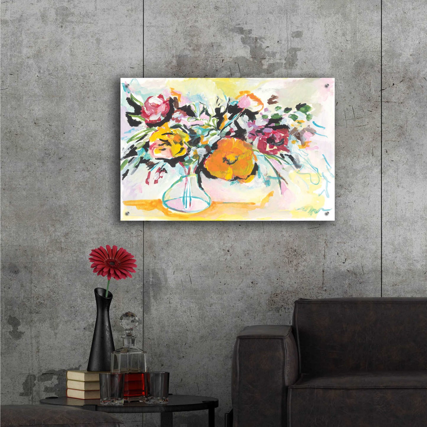 Epic Art 'Smile I' by Jessica Mingo, Acrylic Glass Wall Art,36x24