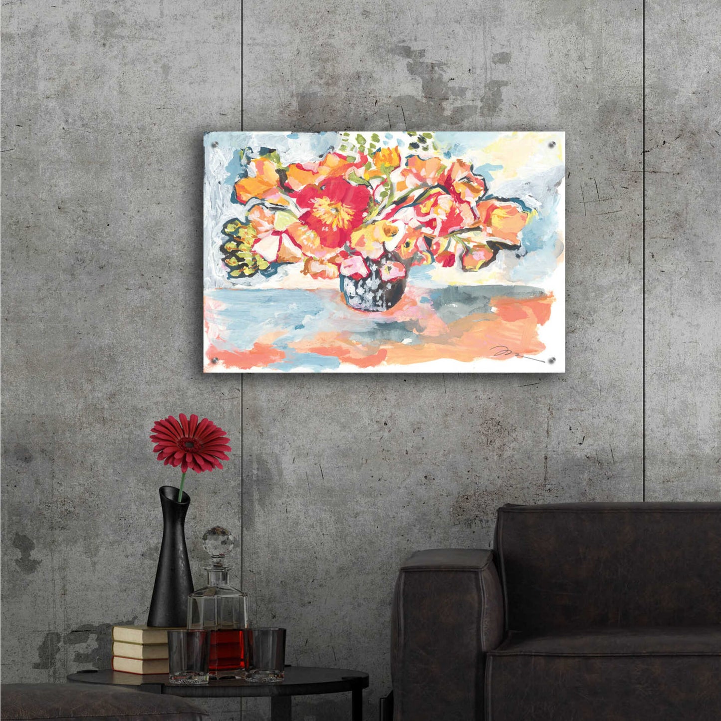 Epic Art 'Smile II' by Jessica Mingo, Acrylic Glass Wall Art,36x24