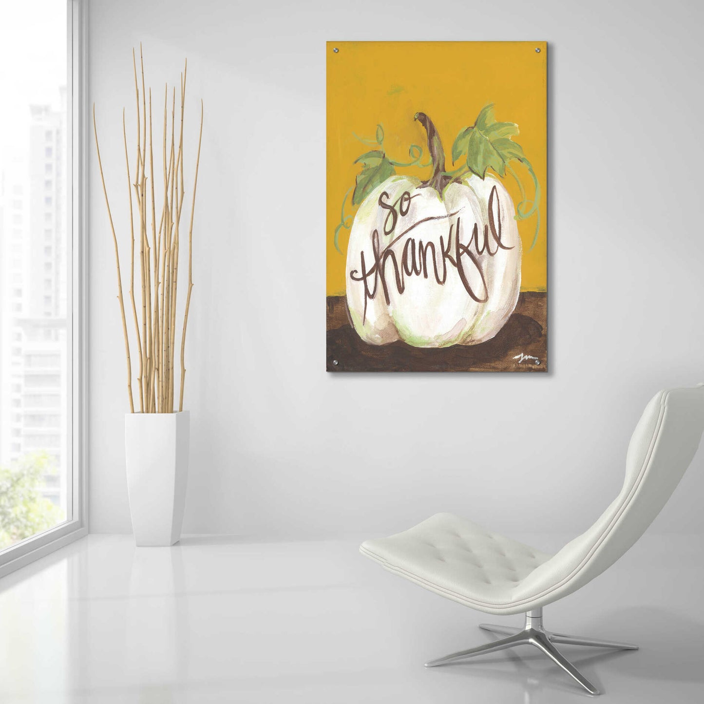 Epic Art 'So Thankful' by Jessica Mingo, Acrylic Glass Wall Art,24x36