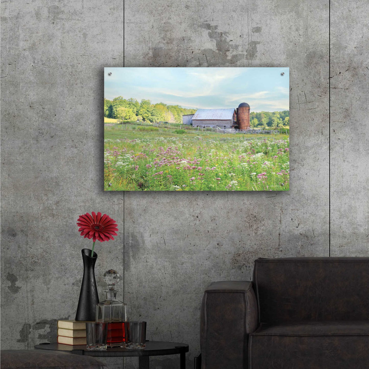 Epic Art 'Summer on the Farm' by Lori Deiter, Acrylic Glass Wall Art,36x24