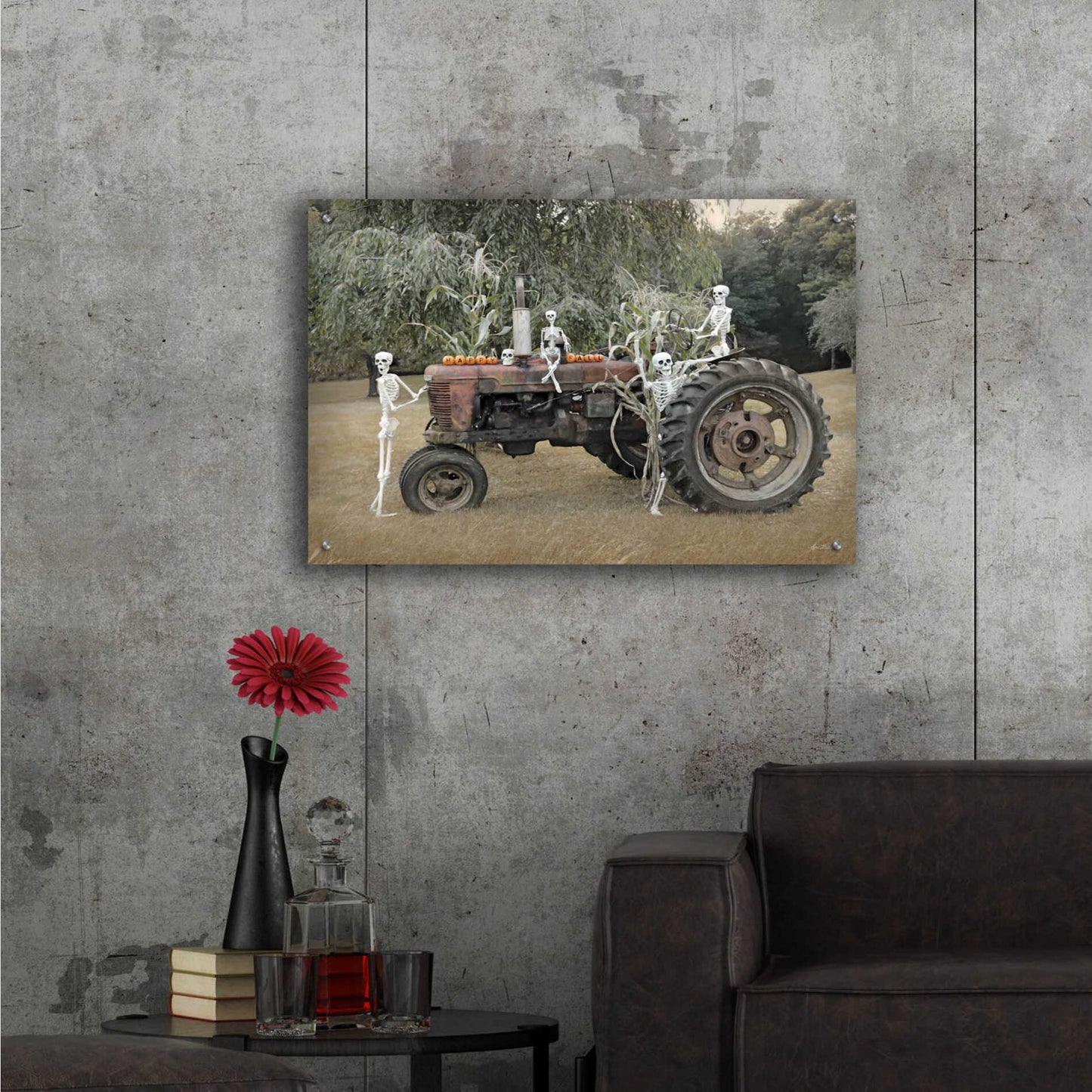 Epic Art 'Happy Fall' by Lori Deiter, Acrylic Glass Wall Art,36x24