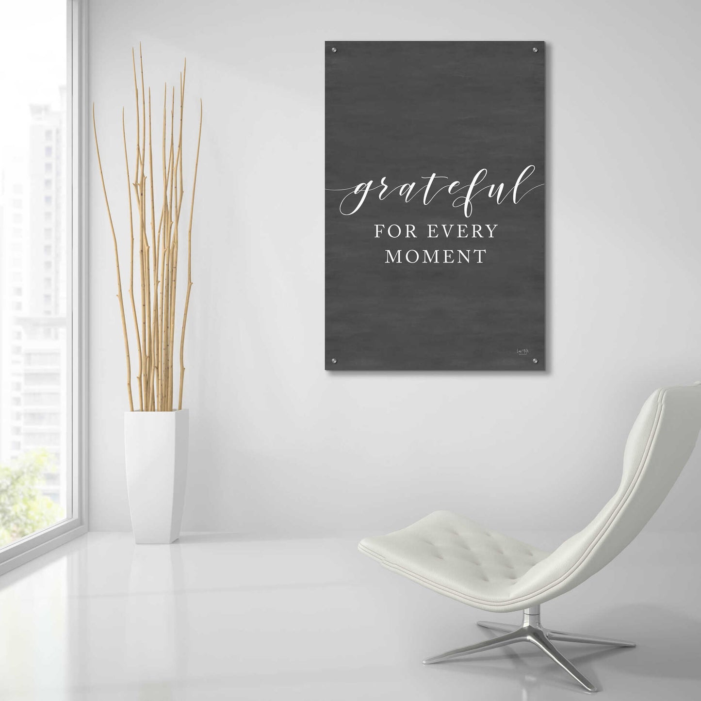 Epic Art 'Grateful for Every Moment' by Lux + Me Designs, Acrylic Glass Wall Art,24x36