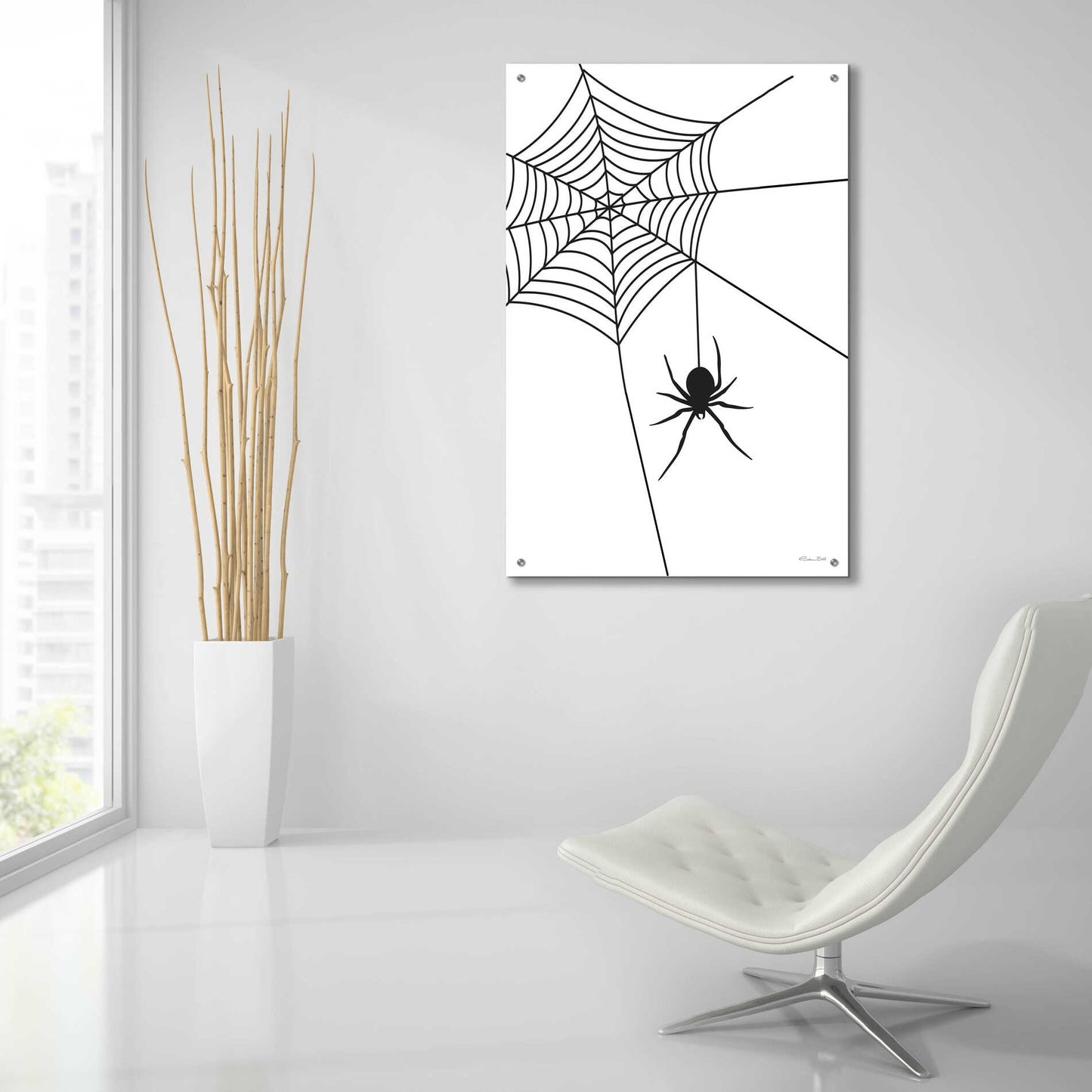 Epic Art 'Creepy Spider' by Susan Ball, Acrylic Glass Wall Art,24x36