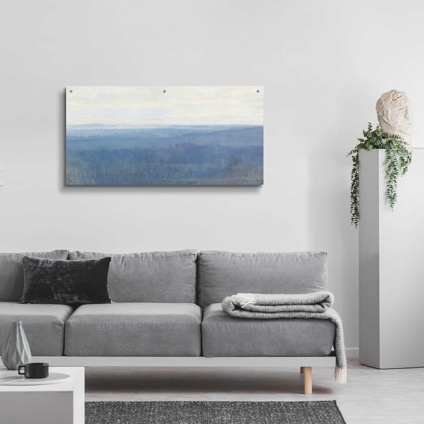 Epic Art 'Misty Overlook' by Stellar Design Studio, Acrylic Glass Wall Art,48x24