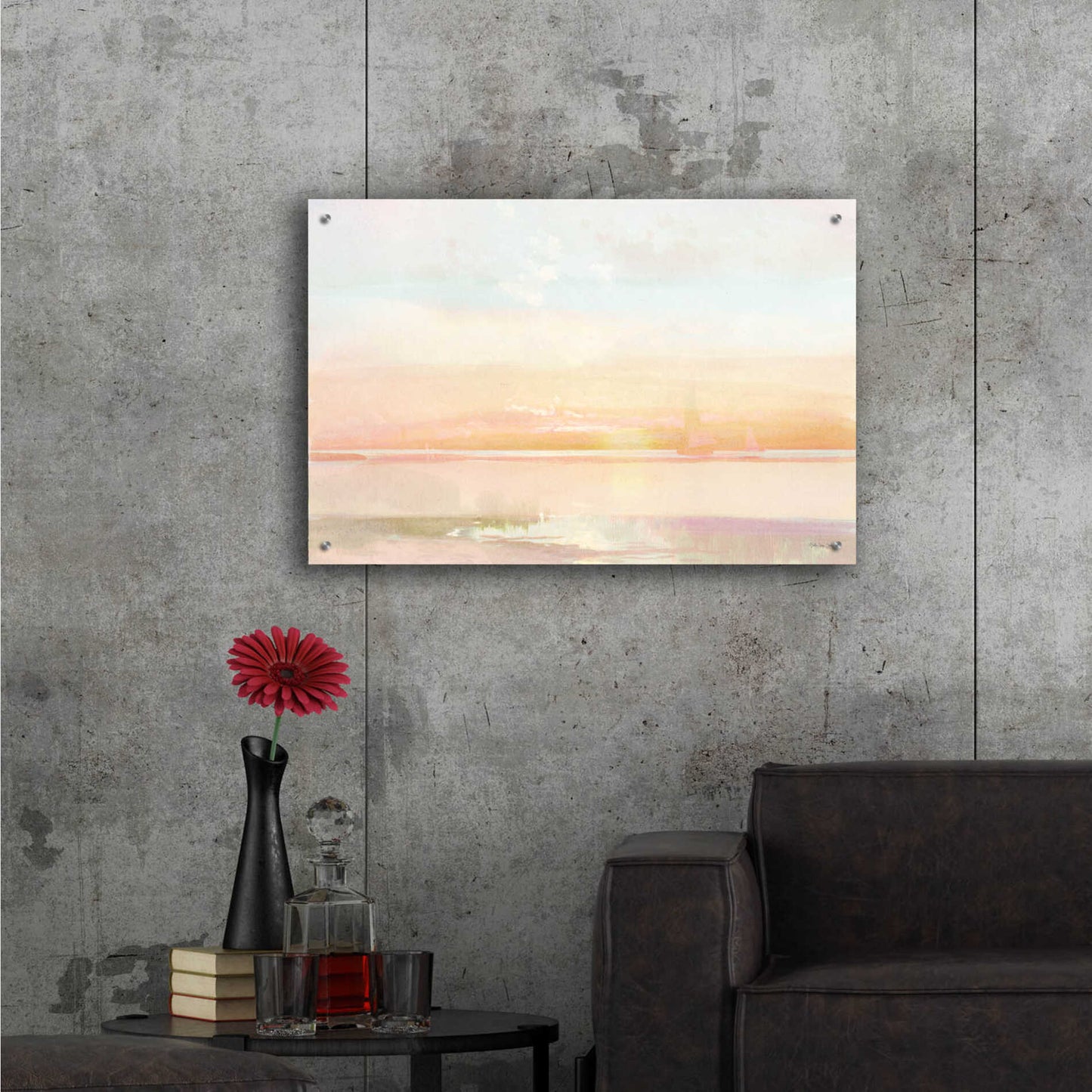 Epic Art 'Peaceful Shore 1' by Stellar Design Studio, Acrylic Glass Wall Art,36x24