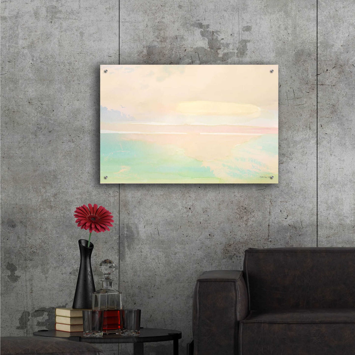 Epic Art 'Peaceful Shore 2' by Stellar Design Studio, Acrylic Glass Wall Art,36x24