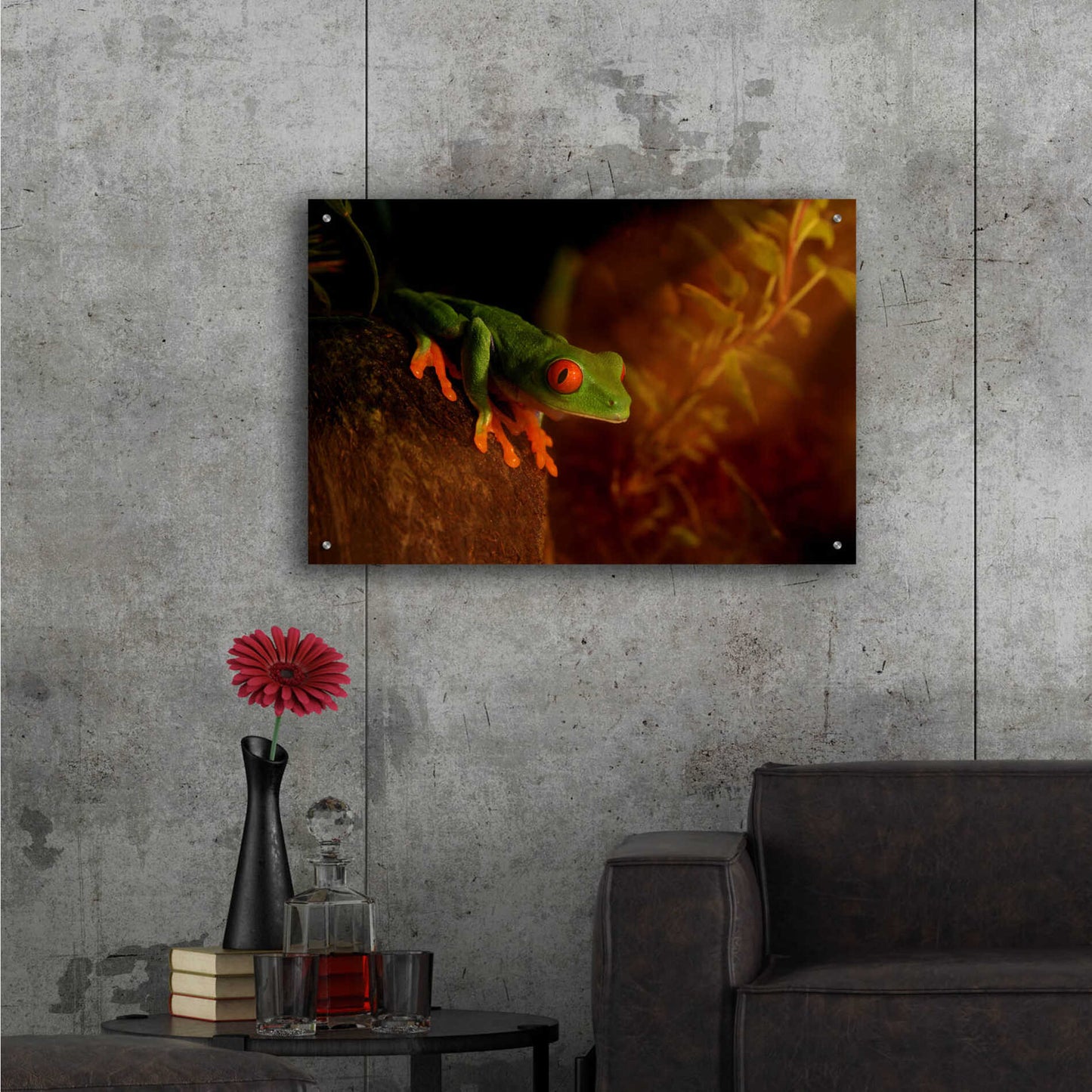 Epic Art 'Froggy' by Epic Portfolio Acrylic Glass Wall Art,36x24