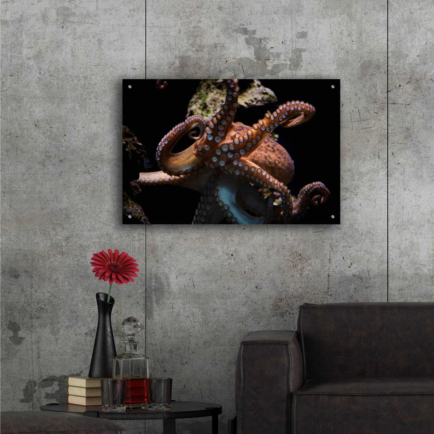 Epic Art 'The Kraken' by Epic Portfolio Acrylic Glass Wall Art,36x24