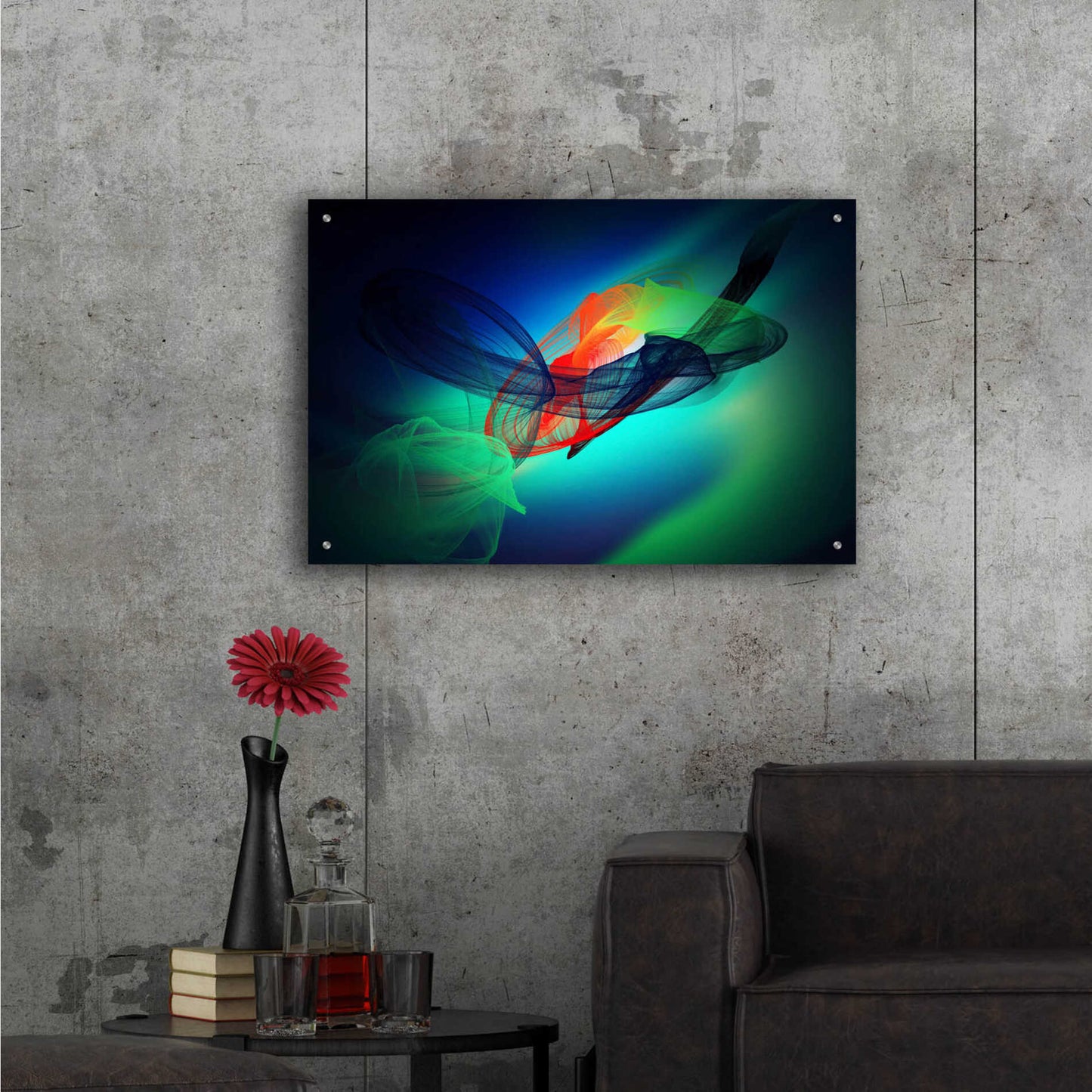 Epic Art 'Color In The Lines 13' by Irena Orlov, Acrylic Glass Wall Art,36x24