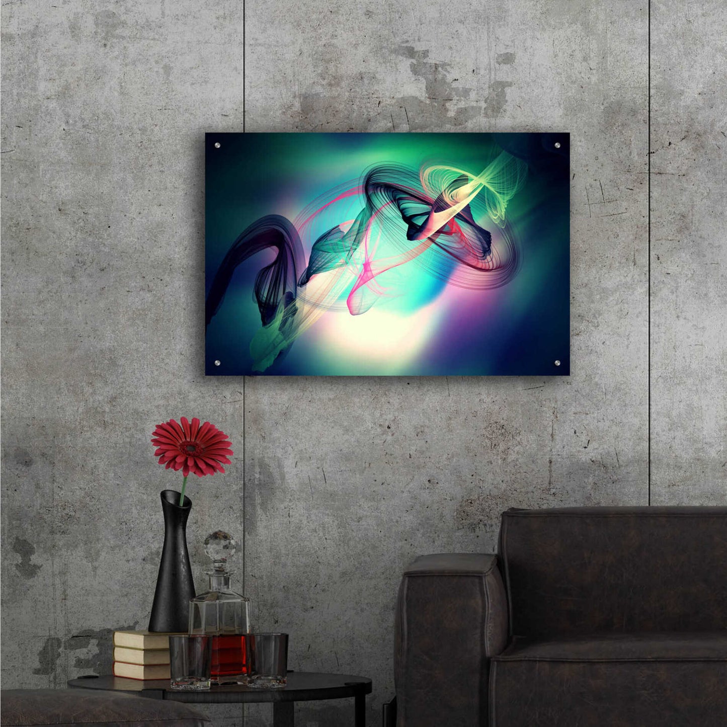 Epic Art 'Color In The Lines 18' by Irena Orlov, Acrylic Glass Wall Art,36x24