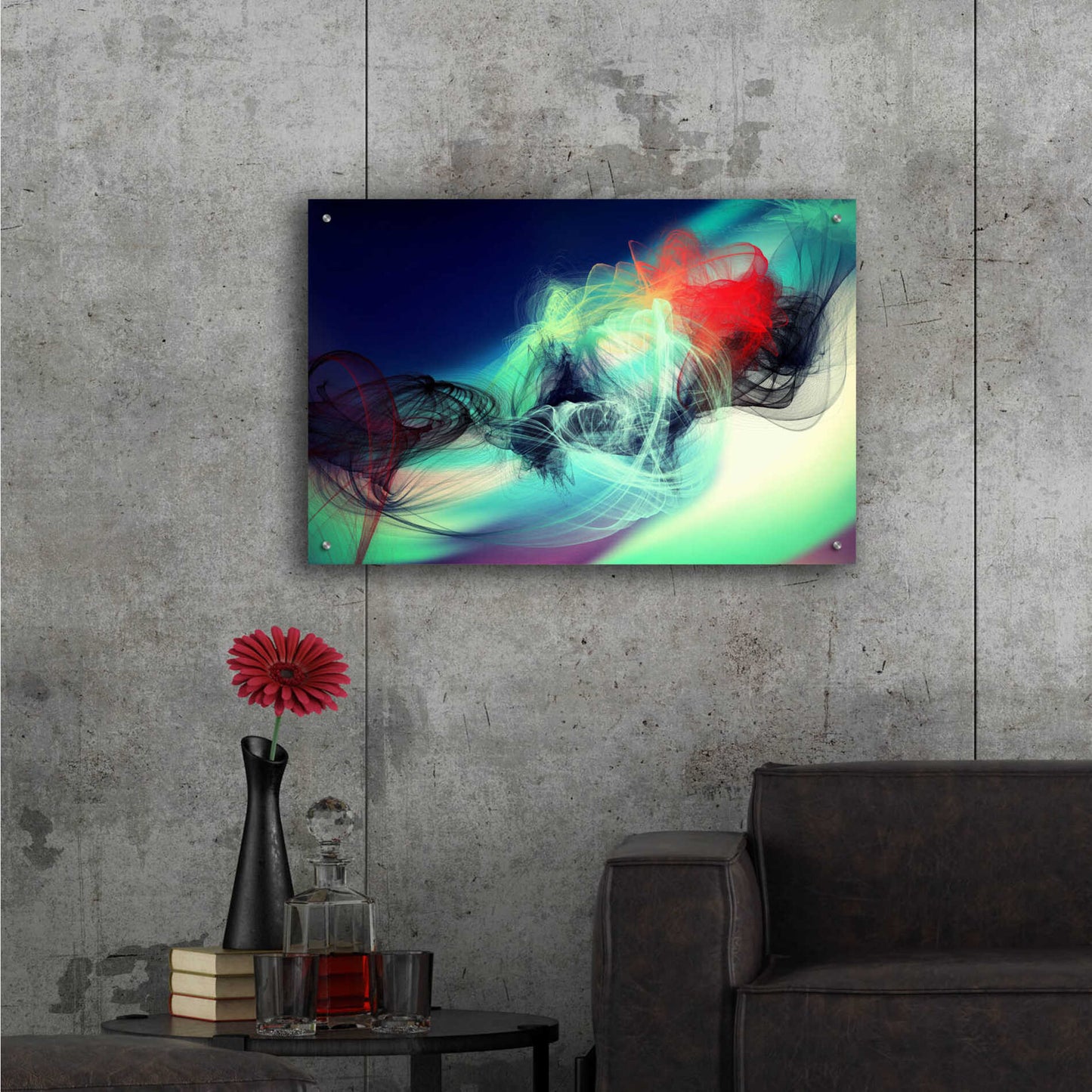 Epic Art 'Color In The Lines 23' by Irena Orlov, Acrylic Glass Wall Art,36x24