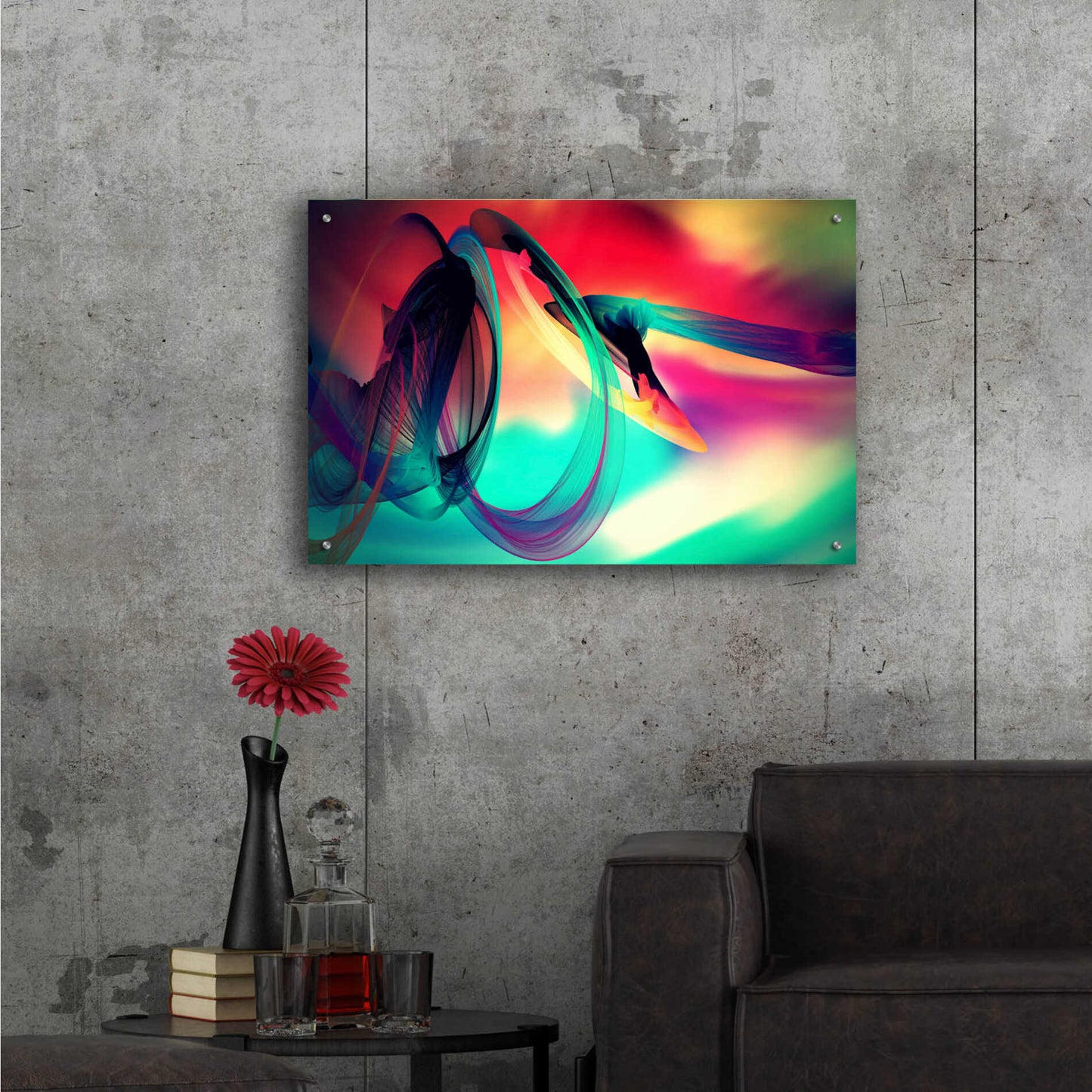 Epic Art 'Color In The Lines 27' by Irena Orlov, Acrylic Glass Wall Art,36x24