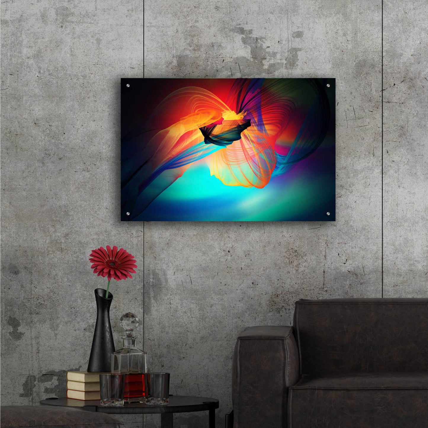 Epic Art 'Color In The Lines 28' by Irena Orlov, Acrylic Glass Wall Art,36x24