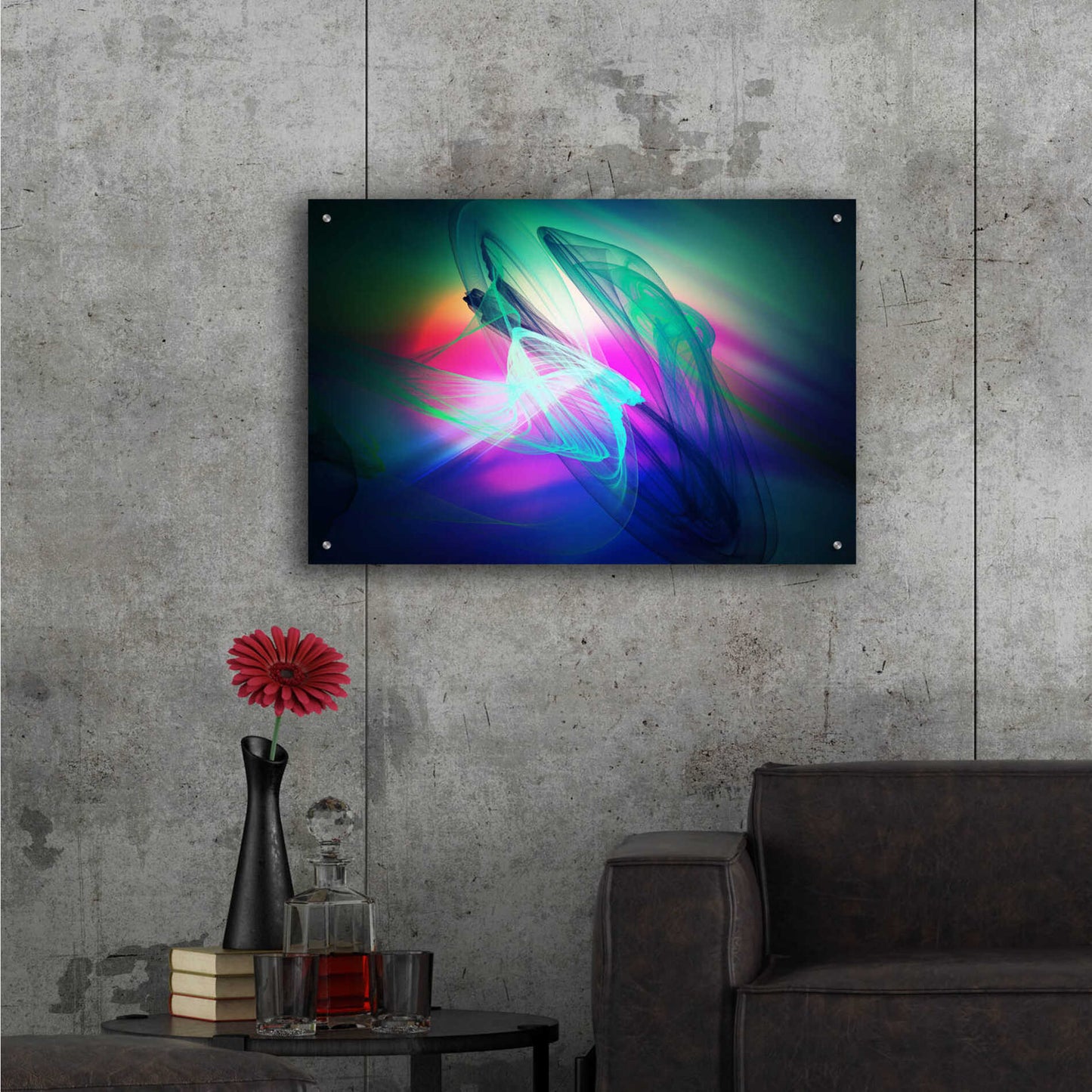 Epic Art 'Color In The Lines 34' by Irena Orlov, Acrylic Glass Wall Art,36x24