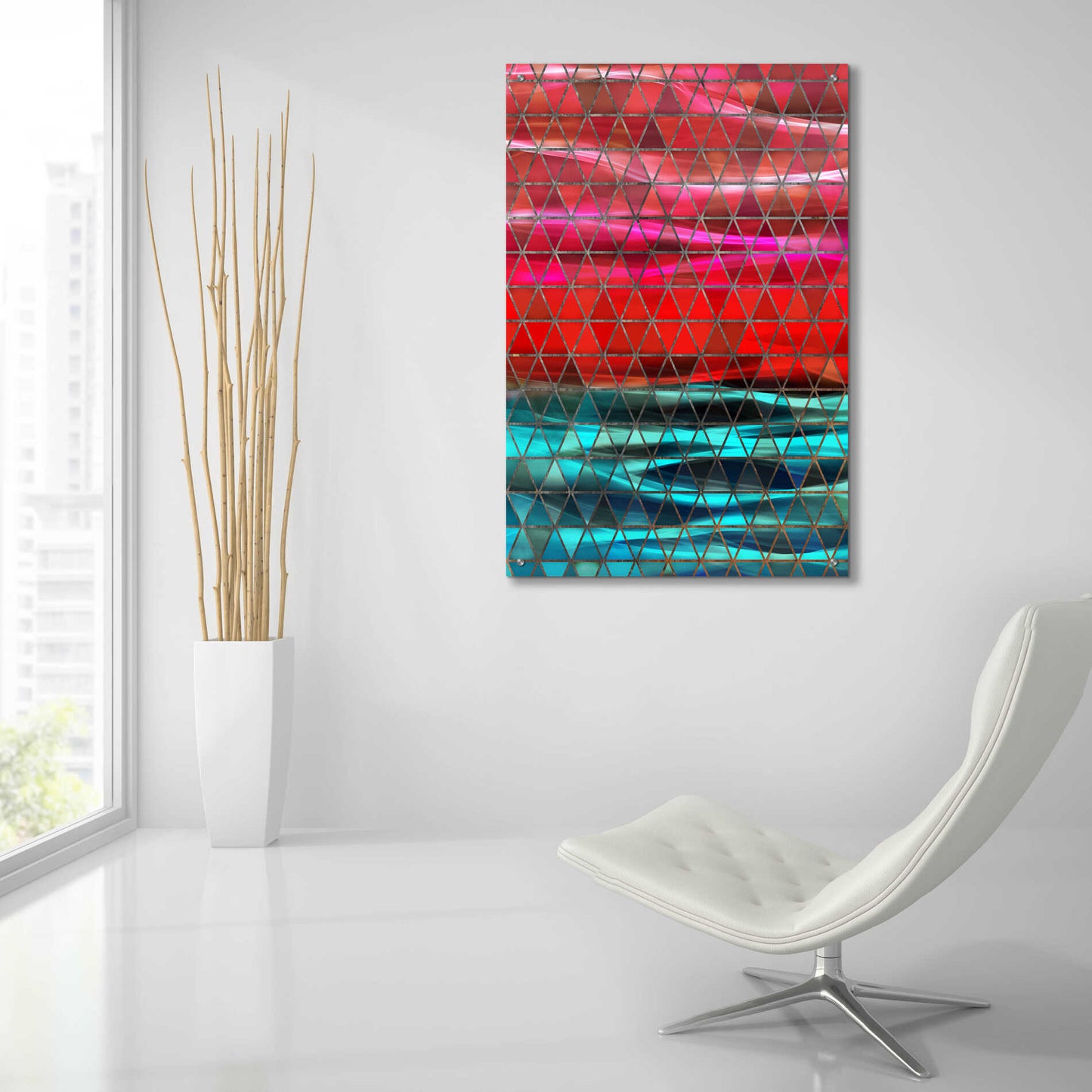 Epic Art 'Colorful Geometric Shapes' by Irena Orlov, Acrylic Glass Wall Art,24x36