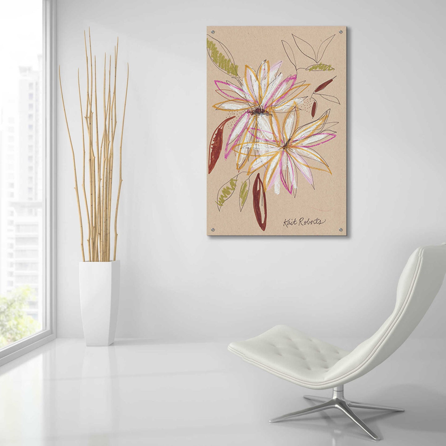 Epic Art 'Welcome Home' by Kait Roberts, Acrylic Glass Wall Art,24x36