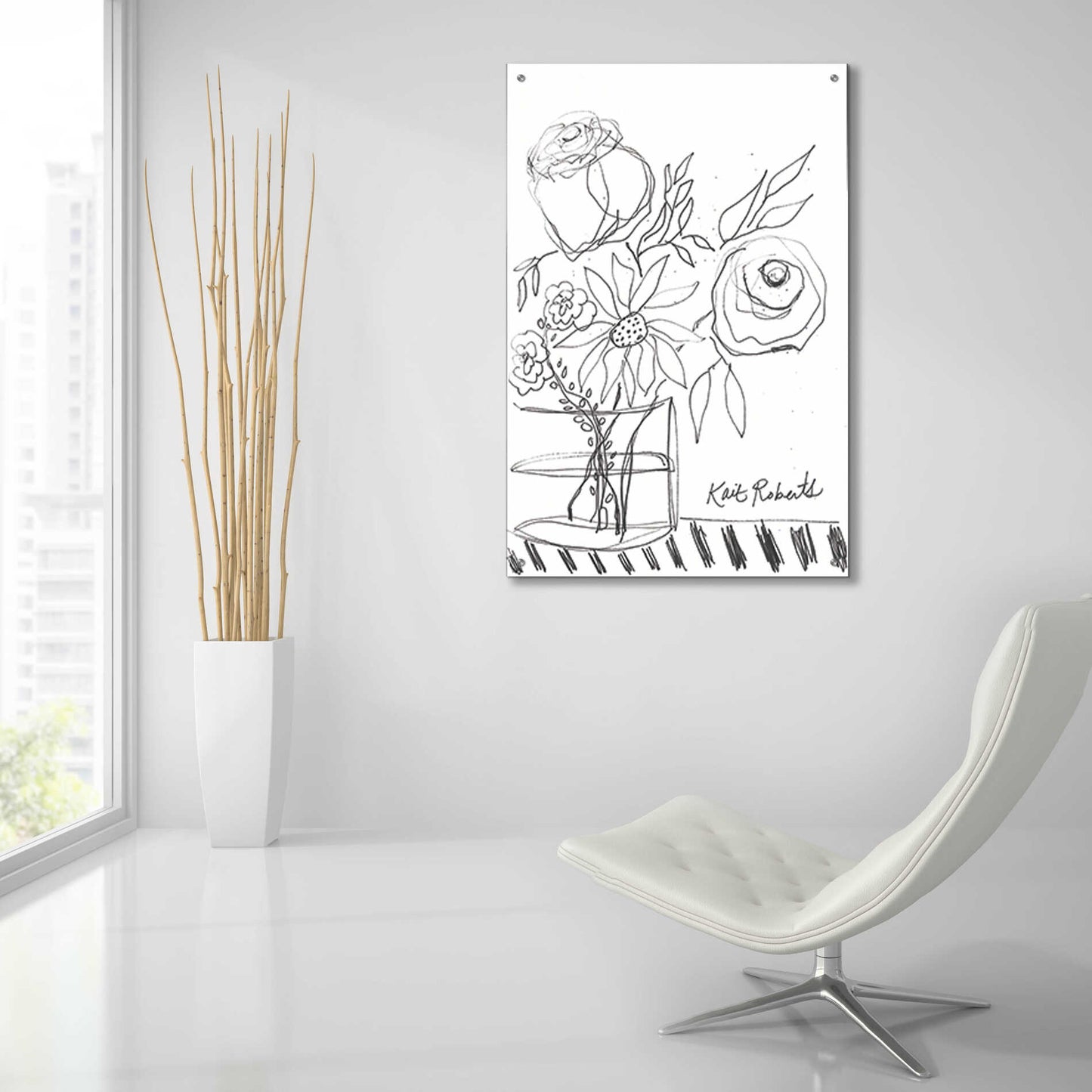 Epic Art 'Good Morning' by Kait Roberts, Acrylic Glass Wall Art,24x36