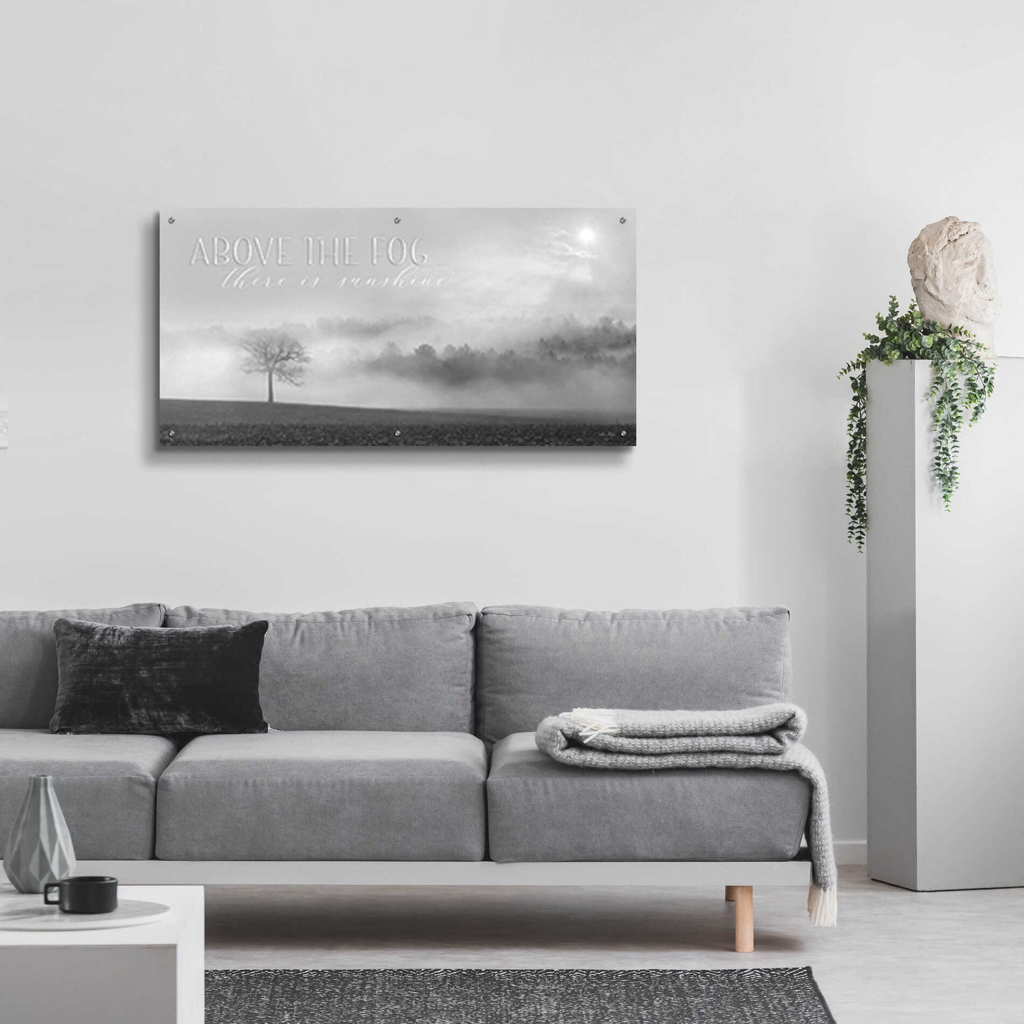 Epic Art 'Above the Fog' by Lori Deiter, Acrylic Glass Wall Art,48x24