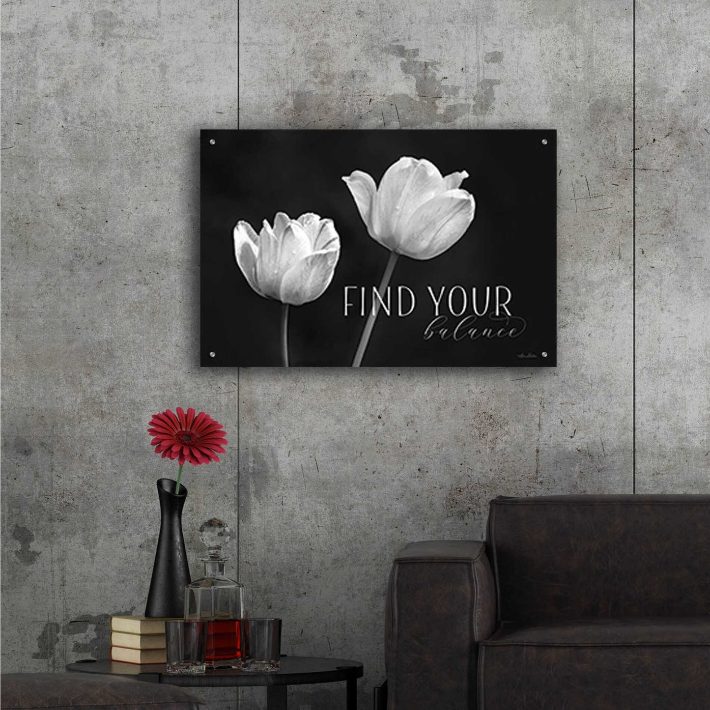 Epic Art 'Find Your Balance' by Lori Deiter, Acrylic Glass Wall Art,36x24