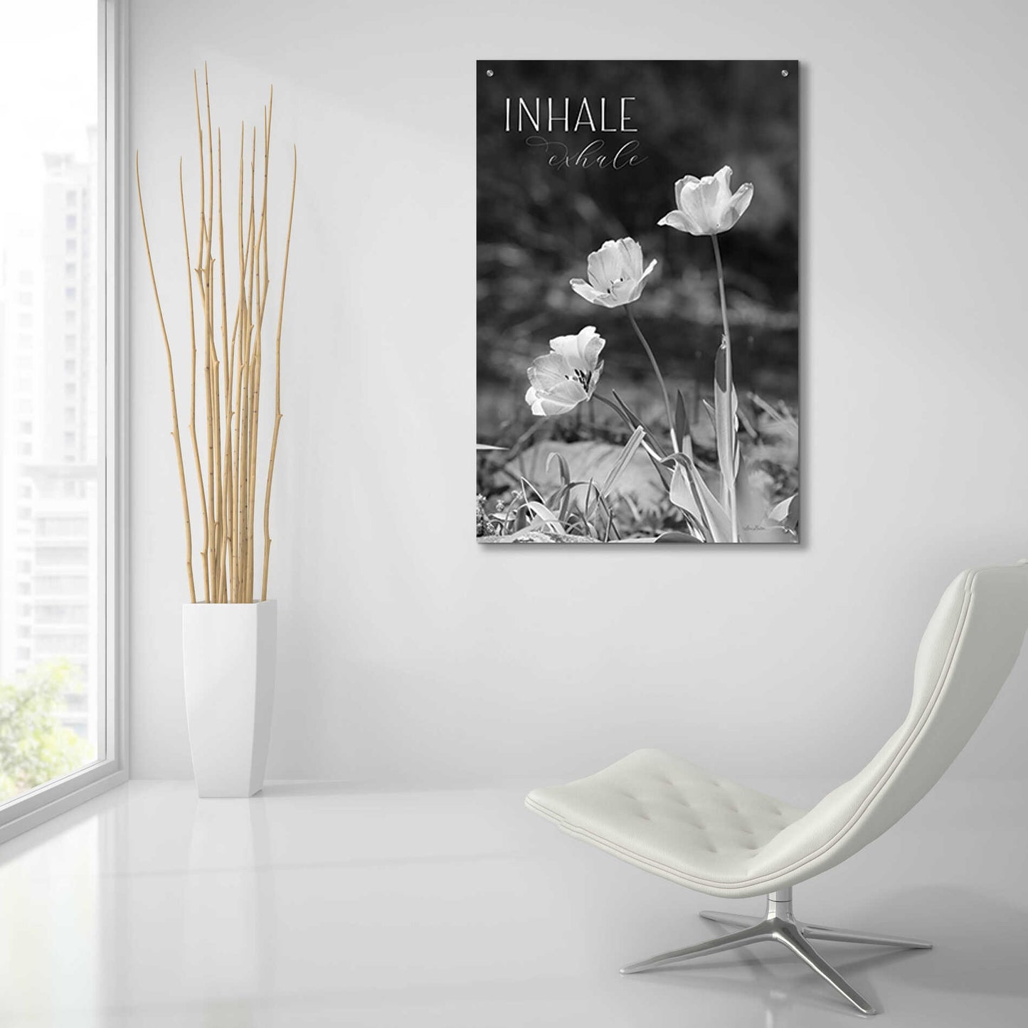 Epic Art 'Inhale, Exhale' by Lori Deiter, Acrylic Glass Wall Art,24x36