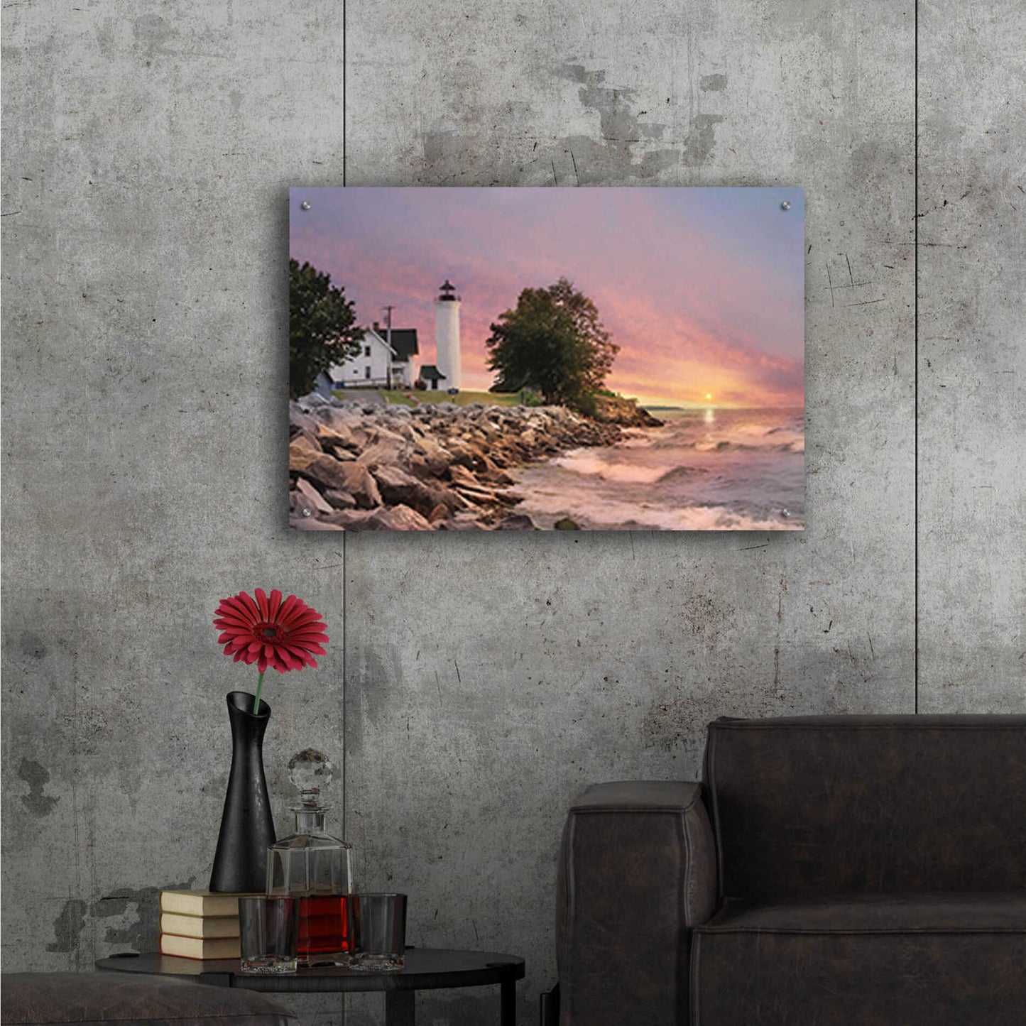 Epic Art 'Sunset at Tibbetts Point' by Lori Deiter, Acrylic Glass Wall Art,36x24