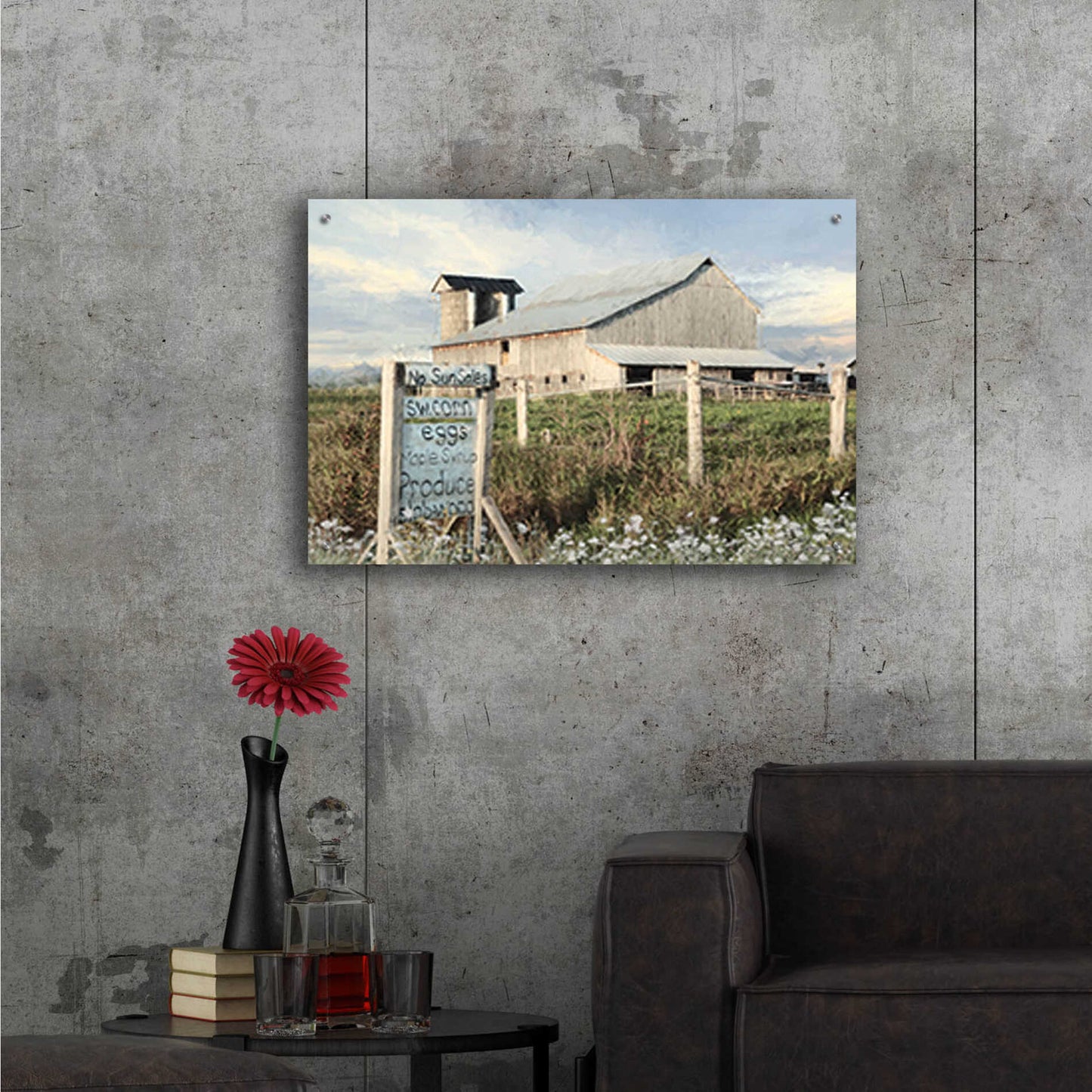 Epic Art 'Produce for Sale' by Lori Deiter, Acrylic Glass Wall Art,36x24