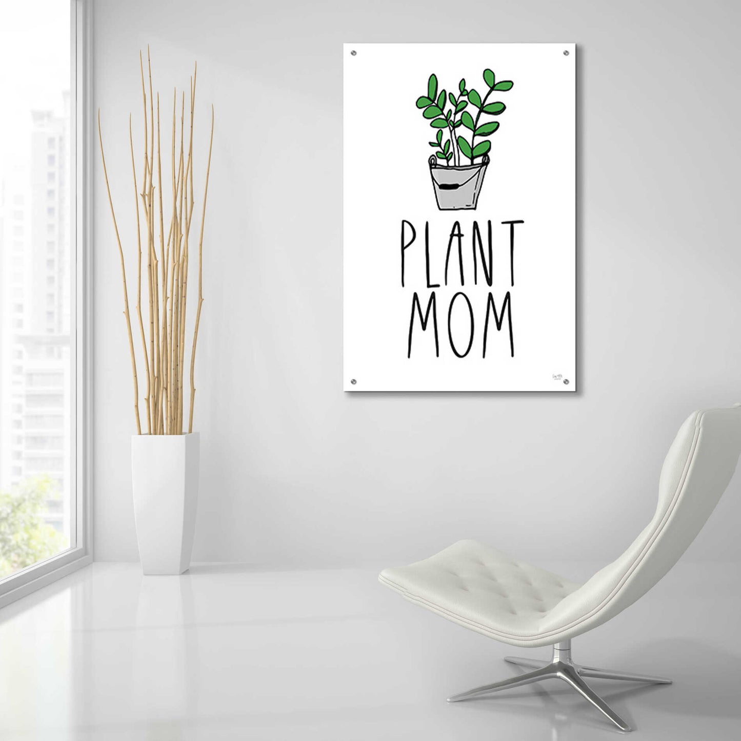 Epic Art 'Plant Mom' by Lux + Me Designs, Acrylic Glass Wall Art,24x36