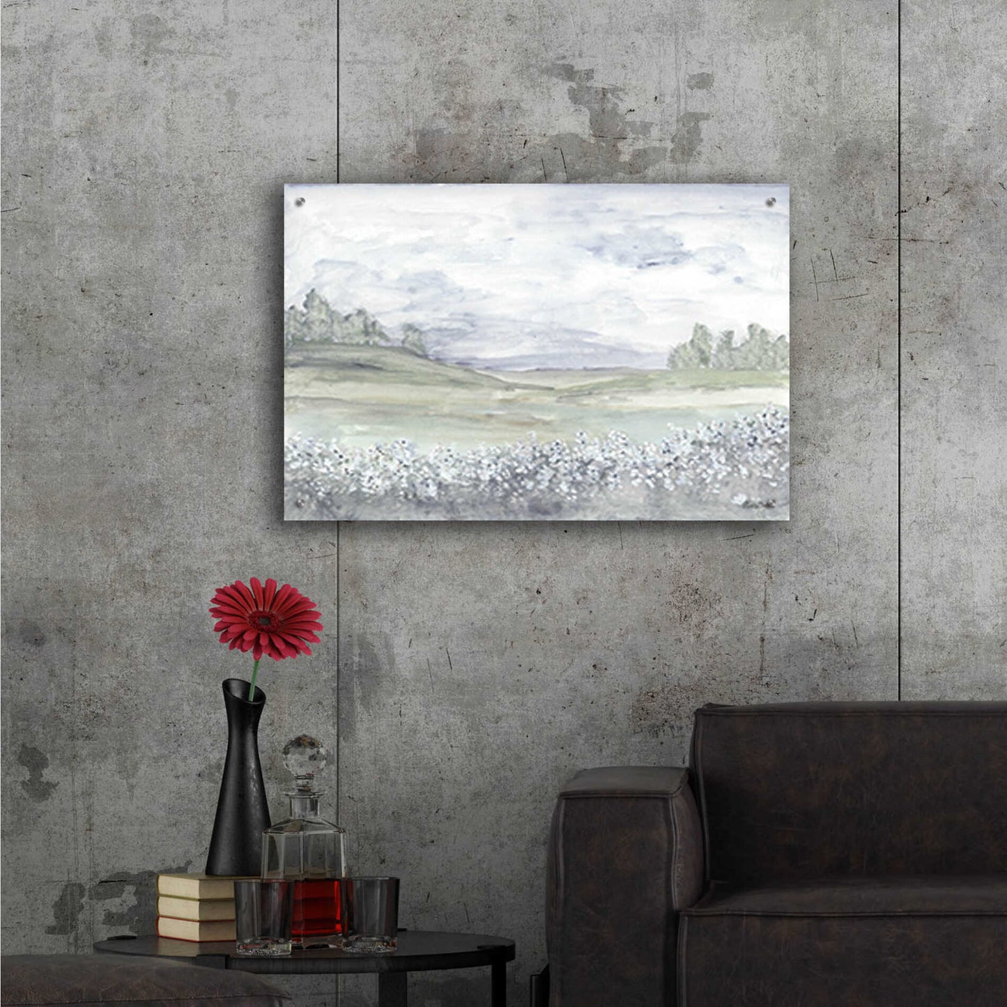 Epic Art 'Meadow' by Roey Ebert, Acrylic Glass Wall Art,36x24