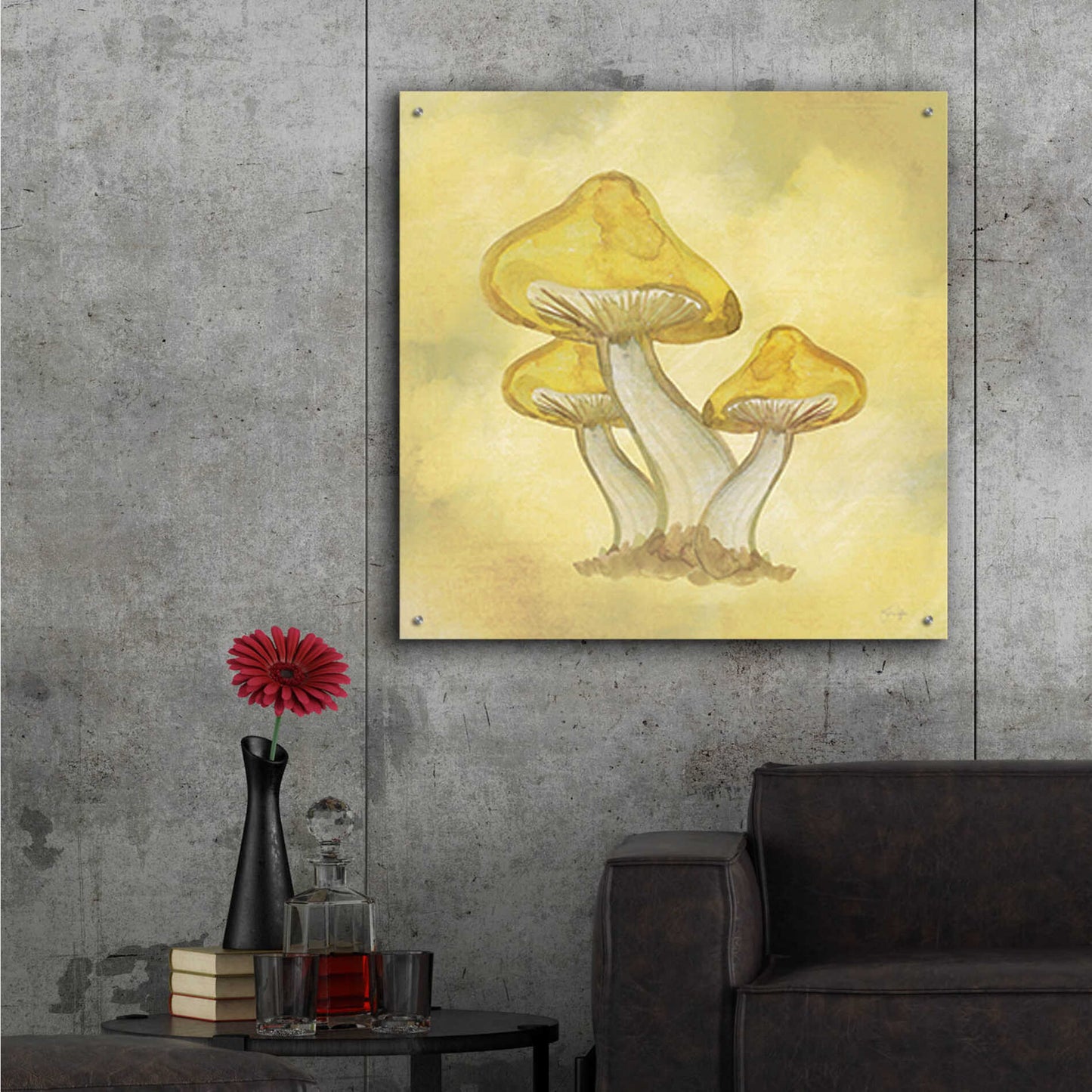 Epic Art 'Strangest of Places' by Yass Naffas Designs, Acrylic Glass Wall Art,36x36