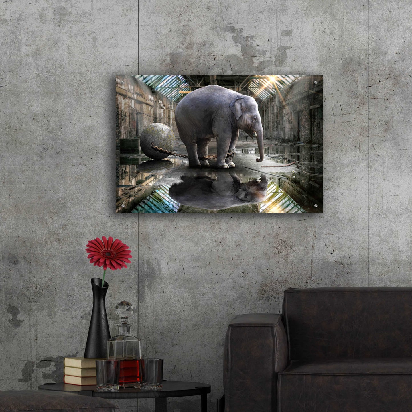 Epic Art 'The Big Grey' by Alan, Acrylic Glass Wall Art,36x24
