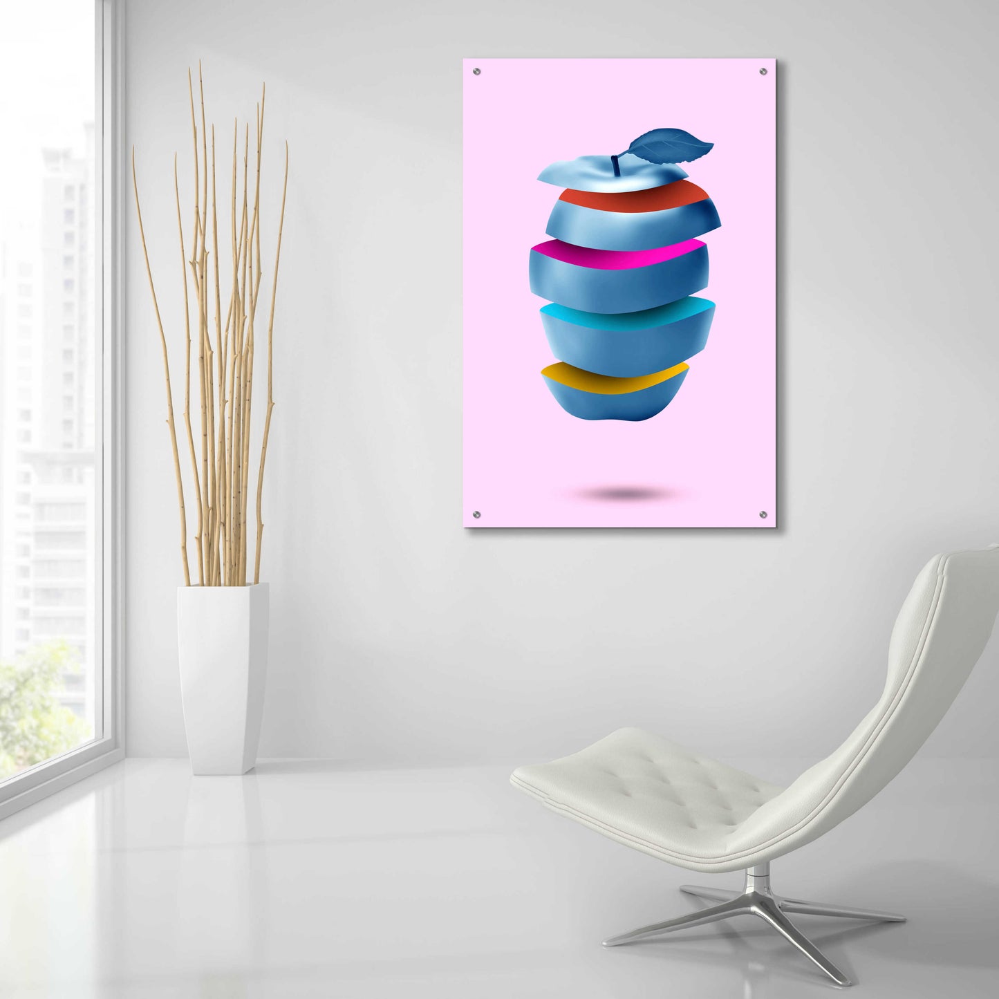 Epic Art 'Appele' by Mark Ashkenazi, Acrylic Glass Wall Art,24x36