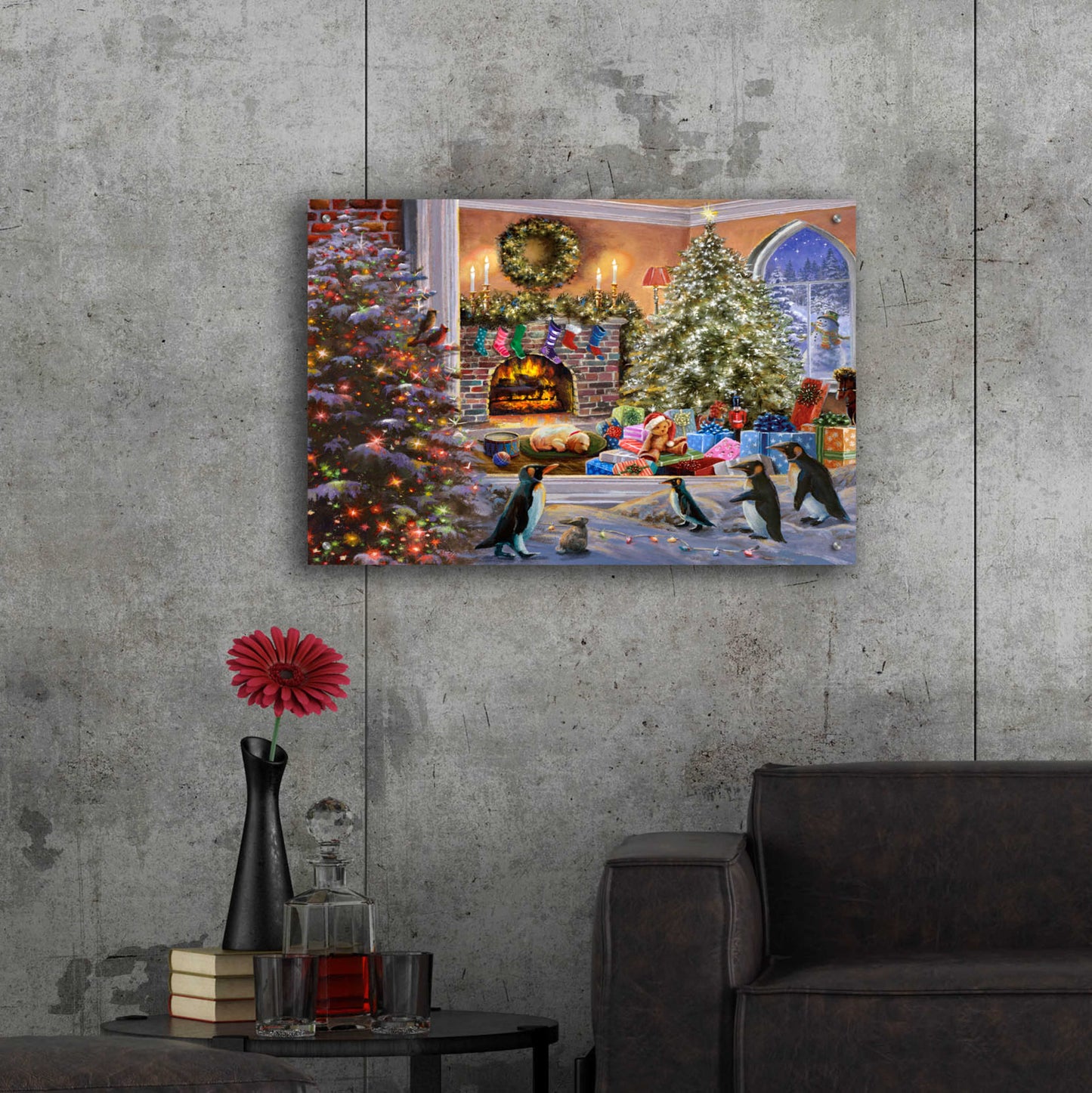 Epic Art 'A Magical View to Christmas' by Nicky Boehme, Acrylic Glass Wall Art,36x24