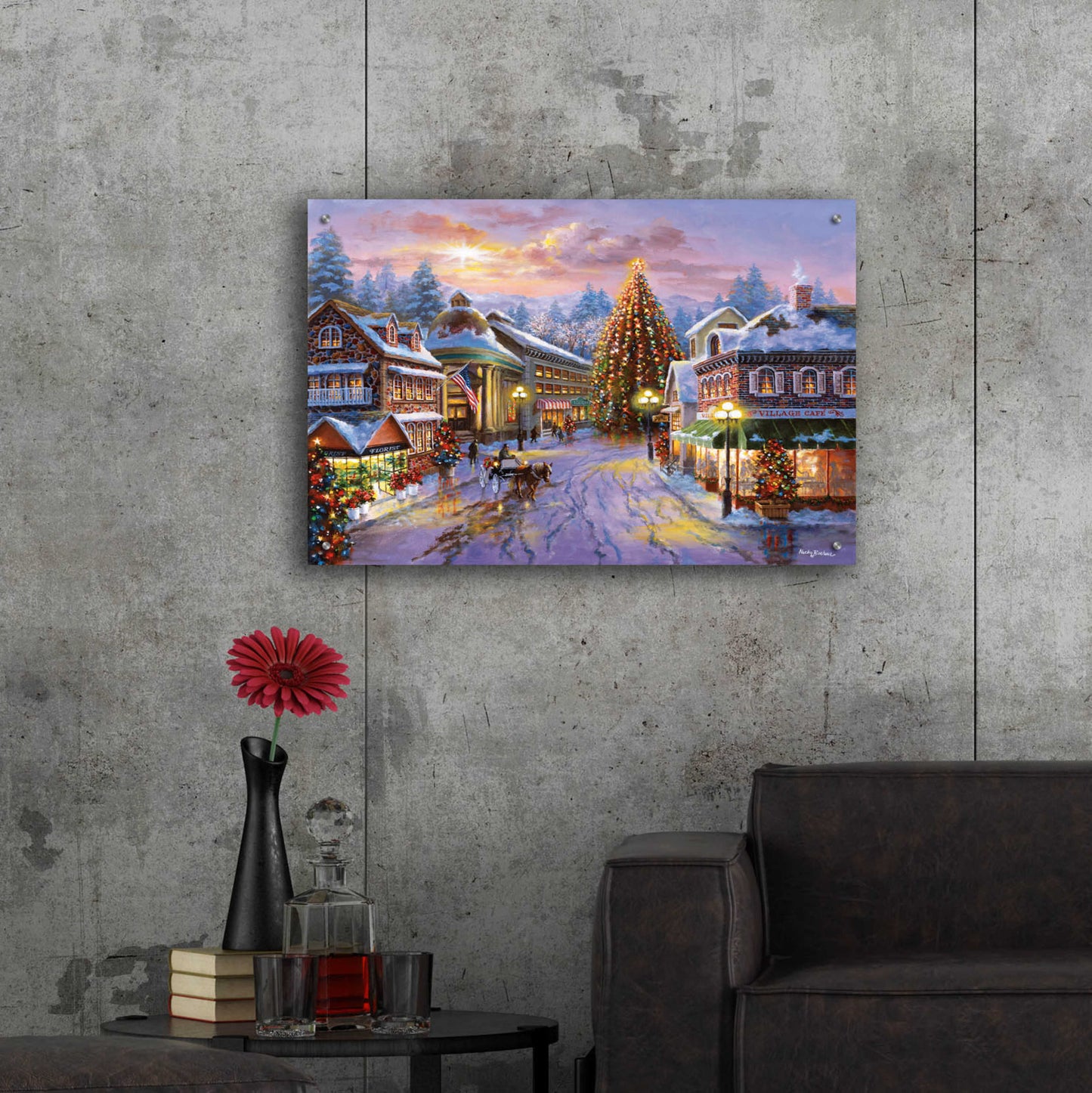 Epic Art 'Christmas Eve' by Nicky Boehme, Acrylic Glass Wall Art,36x24