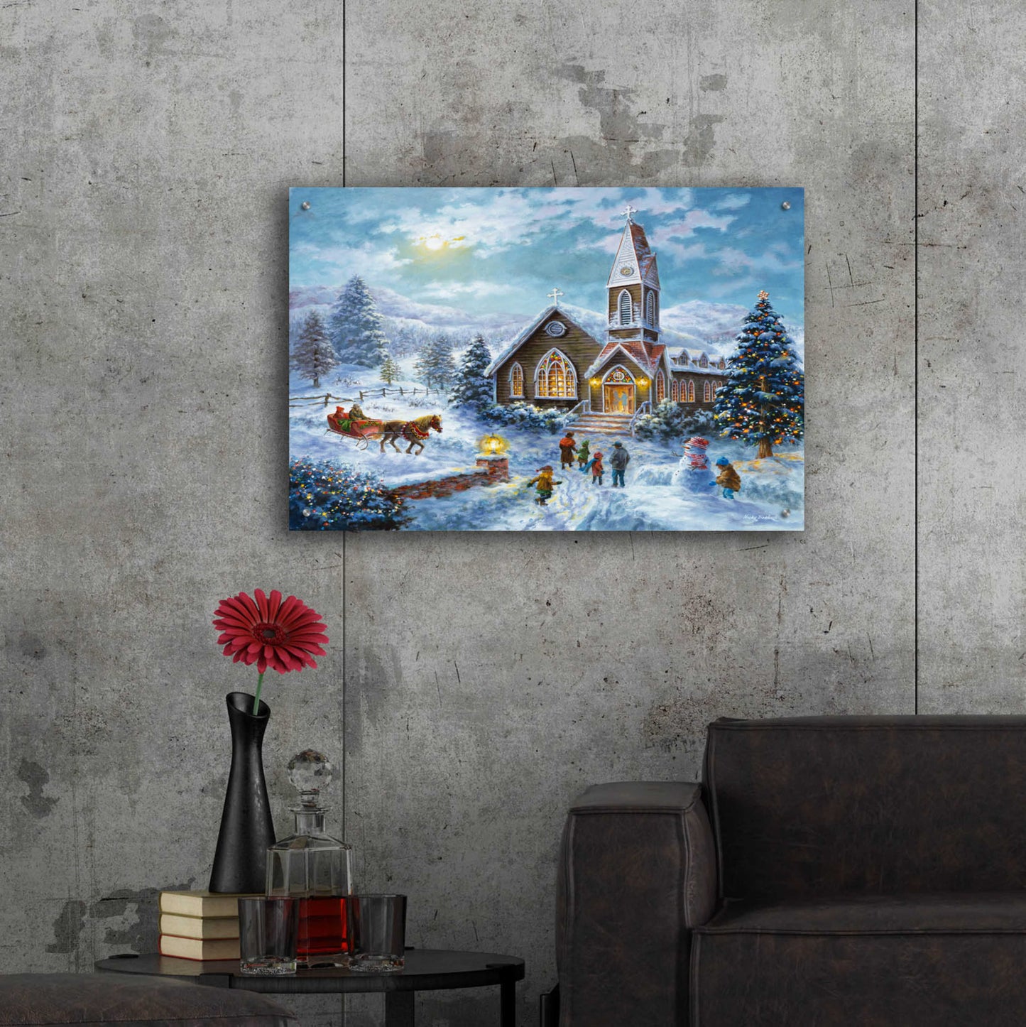 Epic Art 'Parents Pray, Children Play' by Nicky Boehme, Acrylic Glass Wall Art,36x24
