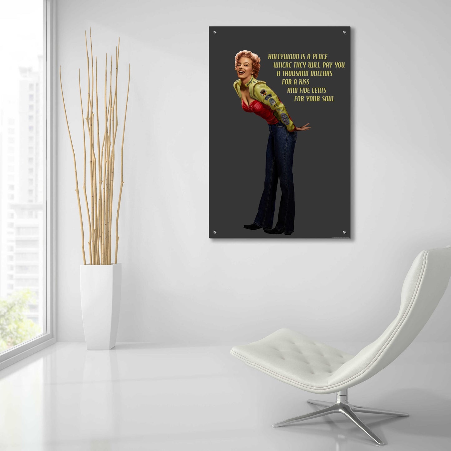 Epic Art 'Eternal Speedway Marilyn' by Chris Consani, Acrylic Glass Wall Art,24x36