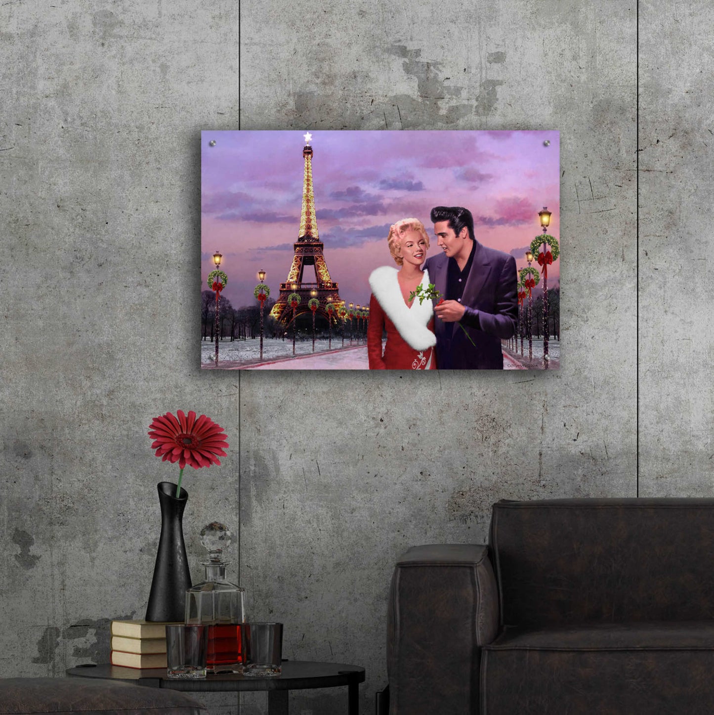 Epic Art 'Paris Christmas' by Chris Consani, Acrylic Glass Wall Art,36x24