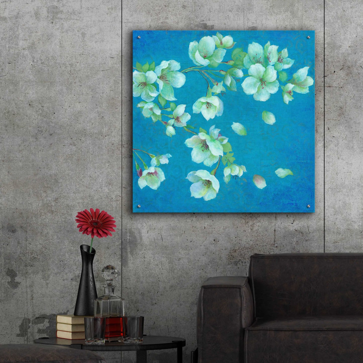 Epic Art 'Cherry Blossom 1' by Jadei Graphics, Acrylic Glass Wall Art,36x36