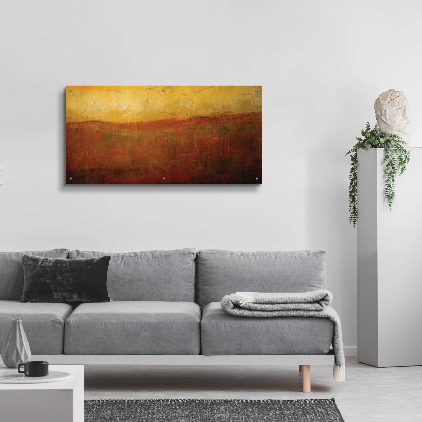 Epic Art 'Golden Sunrise' by Jadei Graphics, Acrylic Glass Wall Art,48x24
