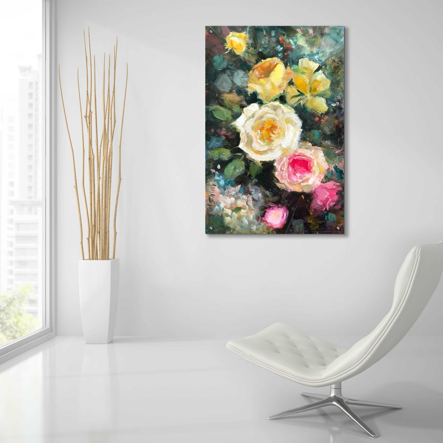 Epic Art 'Still Life #4' by Jadei Graphics, Acrylic Glass Wall Art,24x36