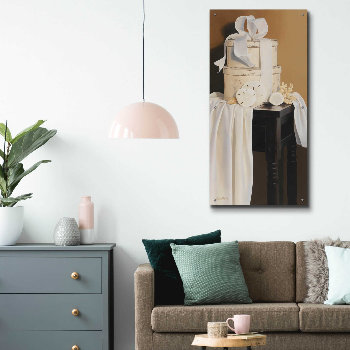 Epic Art 'Sea Life Composition 2' by Cecile Baird, Acrylic Glass Wall Art,24x48