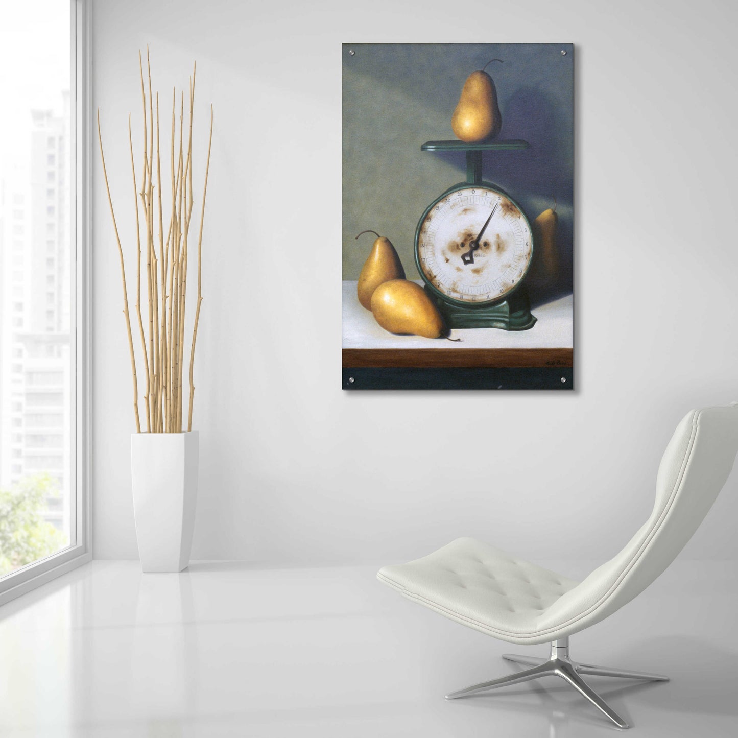 Epic Art 'Two Pound Pear' by Cecile Baird, Acrylic Glass Wall Art,24x36