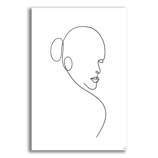 Epic Art 'Line Lady 1' by Line and Brush, Acrylic Glass Wall Art