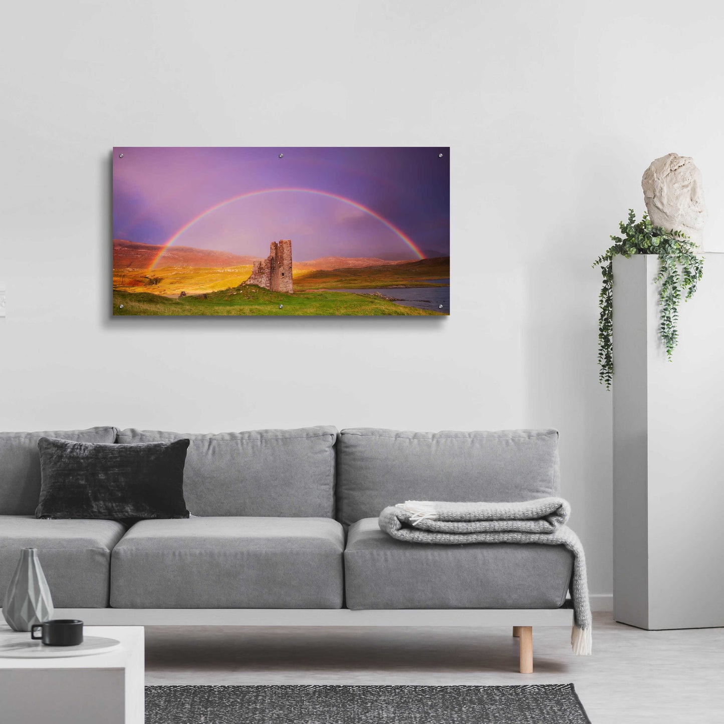Epic Art 'Ardvreck Castle' by Everlook Photography, Acrylic Glass Wall Art,48x24