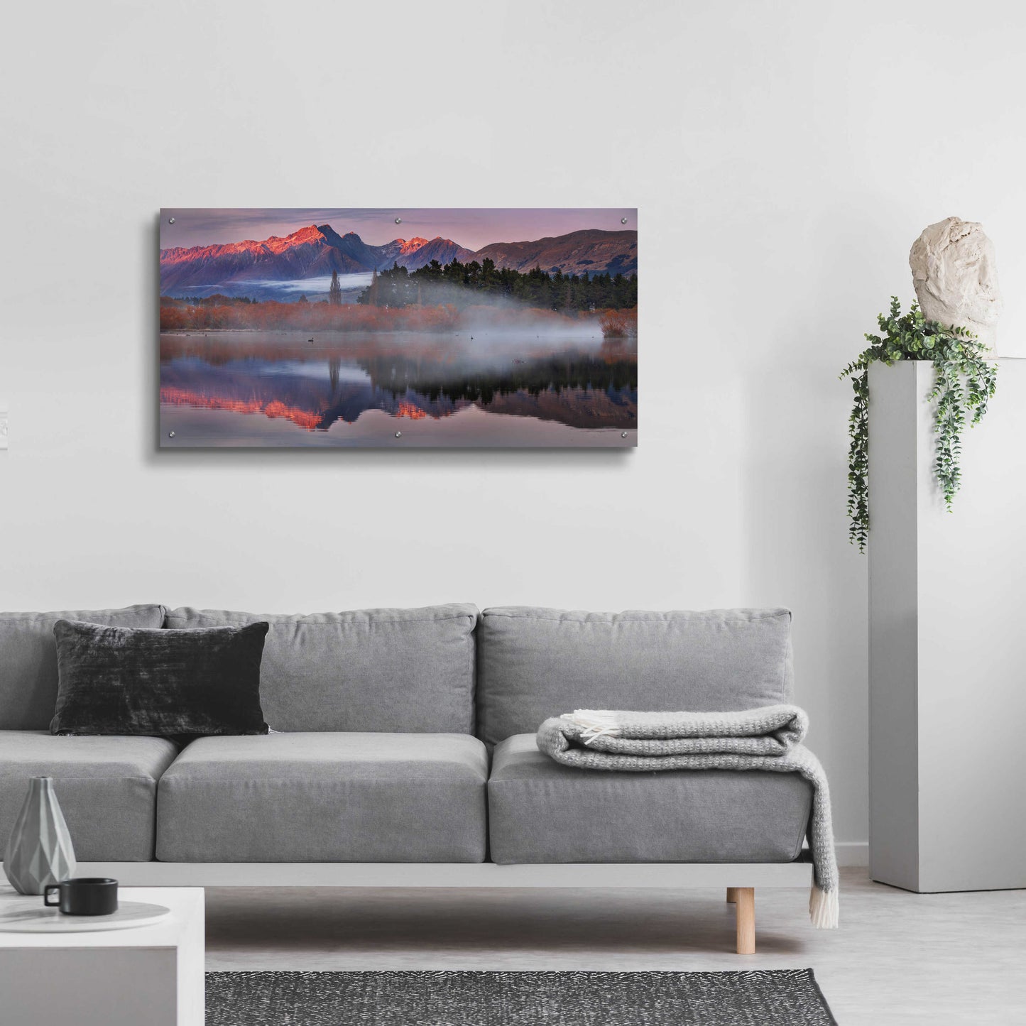 Epic Art 'Glenorchy Mists' by Everlook Photography, Acrylic Glass Wall Art,48x24