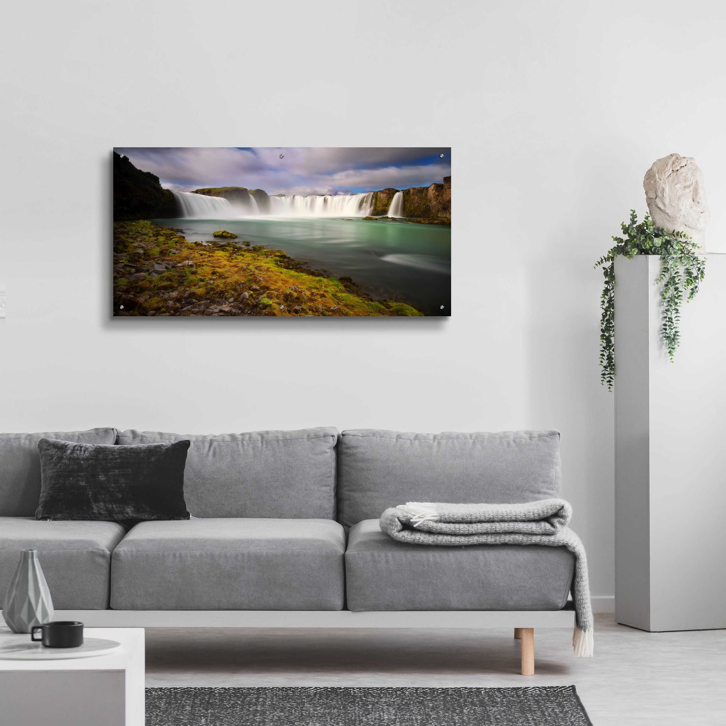 Epic Art 'Godafoss' by Everlook Photography, Acrylic Glass Wall Art,48x24